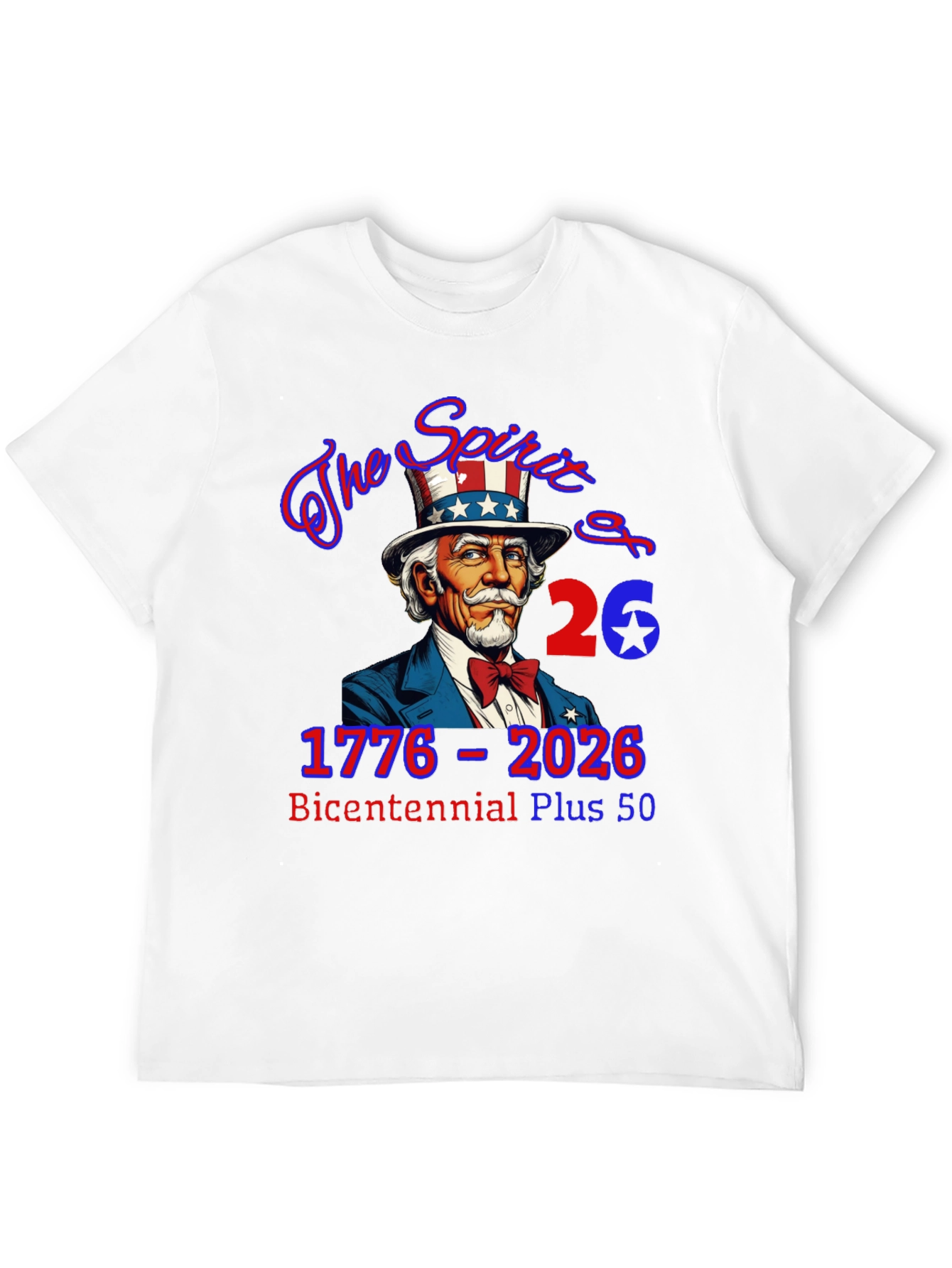 Patriotic 1776-2026 Bicentennial Plus 50 T-Shirt