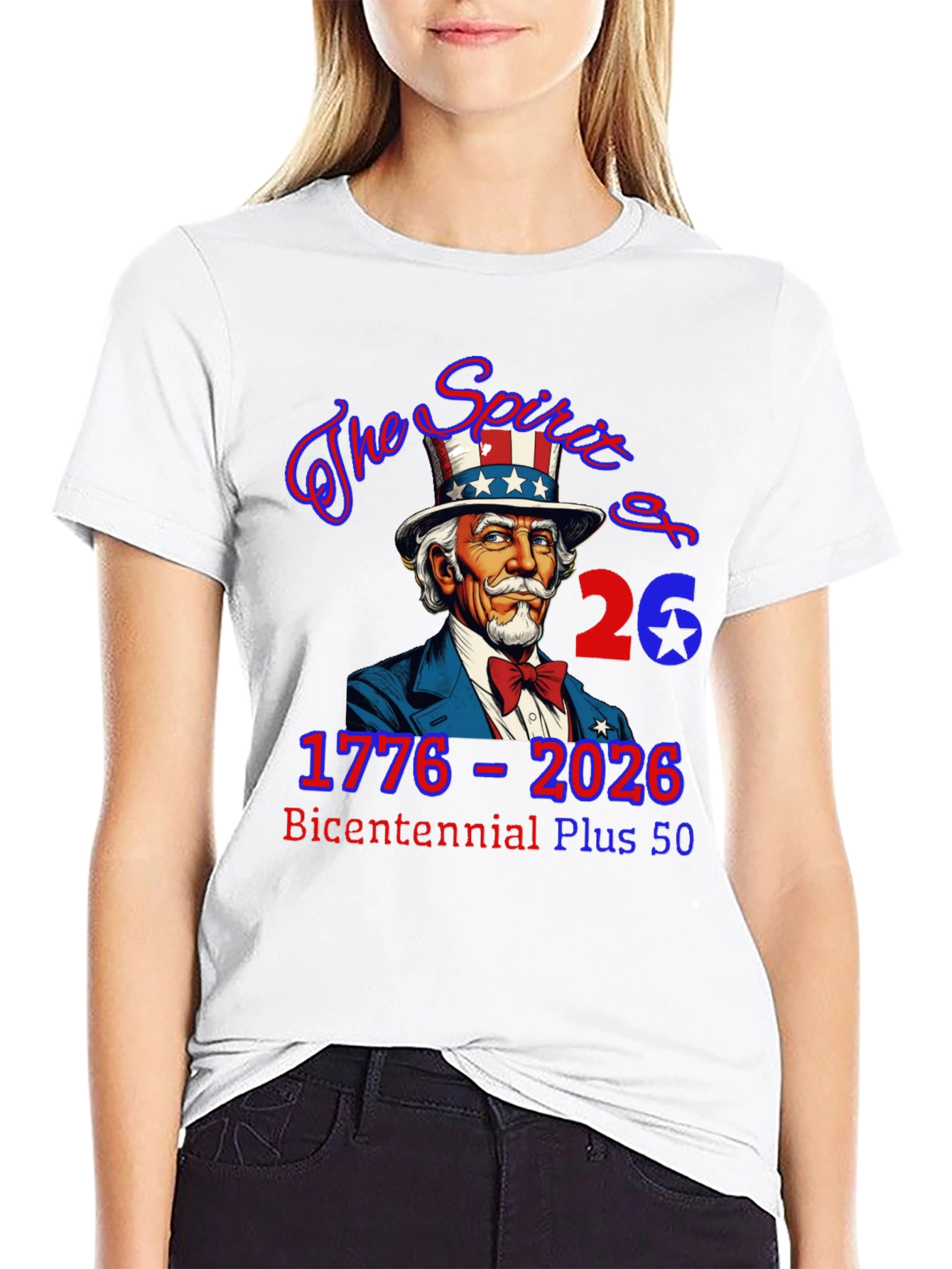 Patriotic 1776-2026 Bicentennial Plus 50 T-Shirt