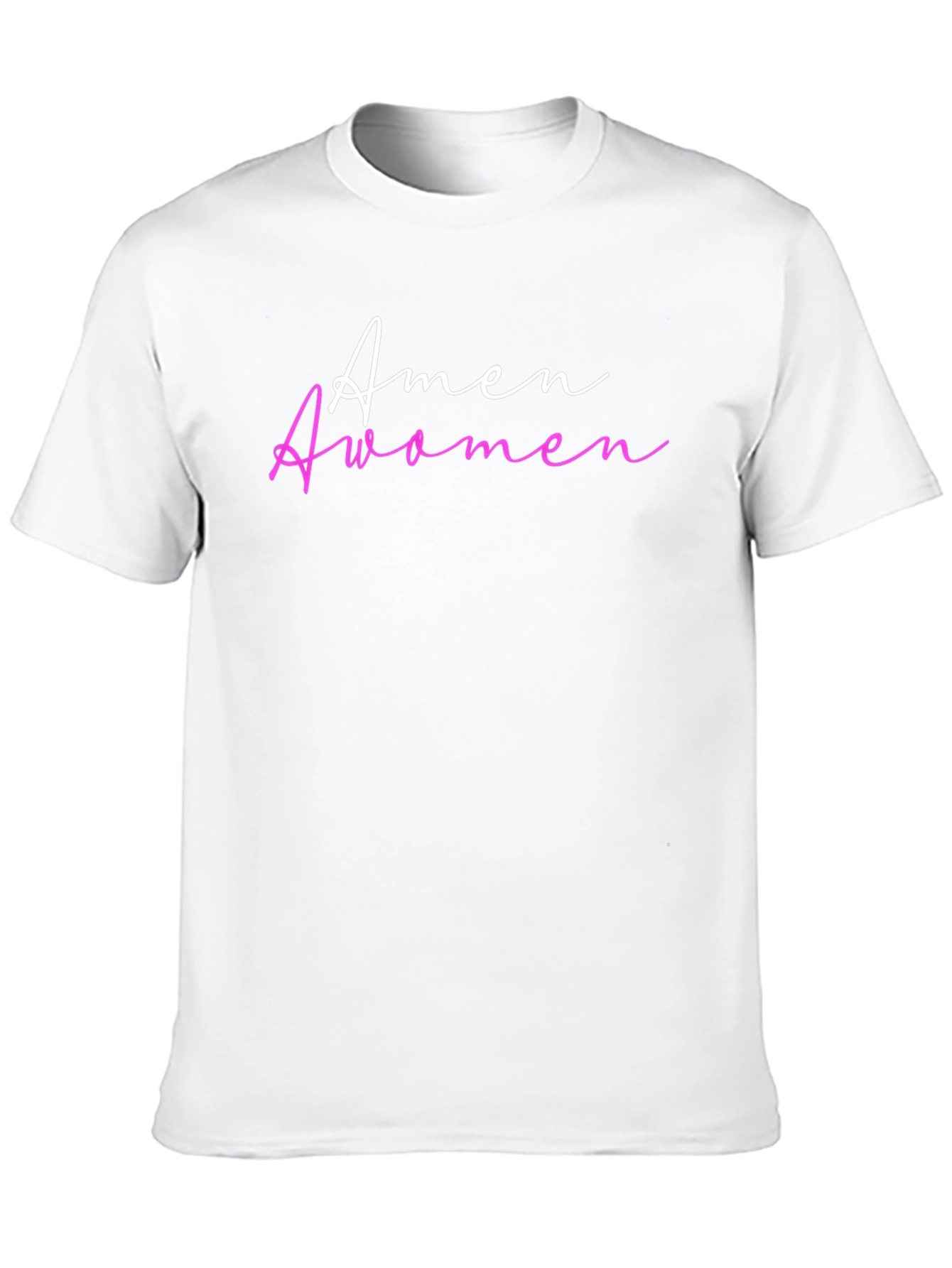 Amen Awomen T-Shirt - Trendy Slogan Tee