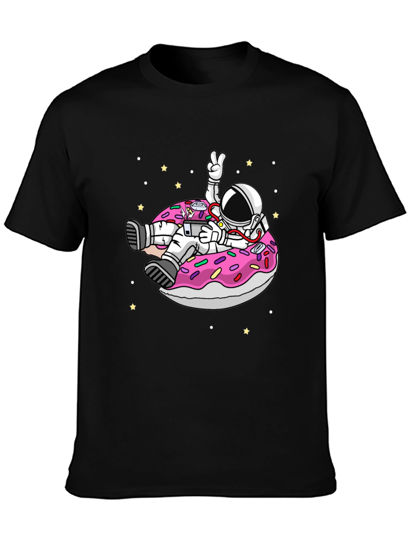 Astronaut Donut T-Shirt - Space Fun