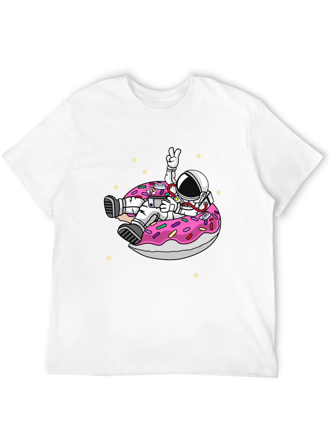 Astronaut Donut T-Shirt - Space Fun