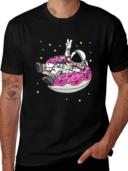 Astronaut Donut T-Shirt - Space Fun
