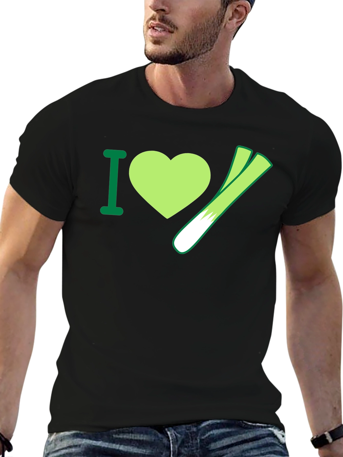 I Heart Leeks T-Shirt - Vegetable Lover Tee