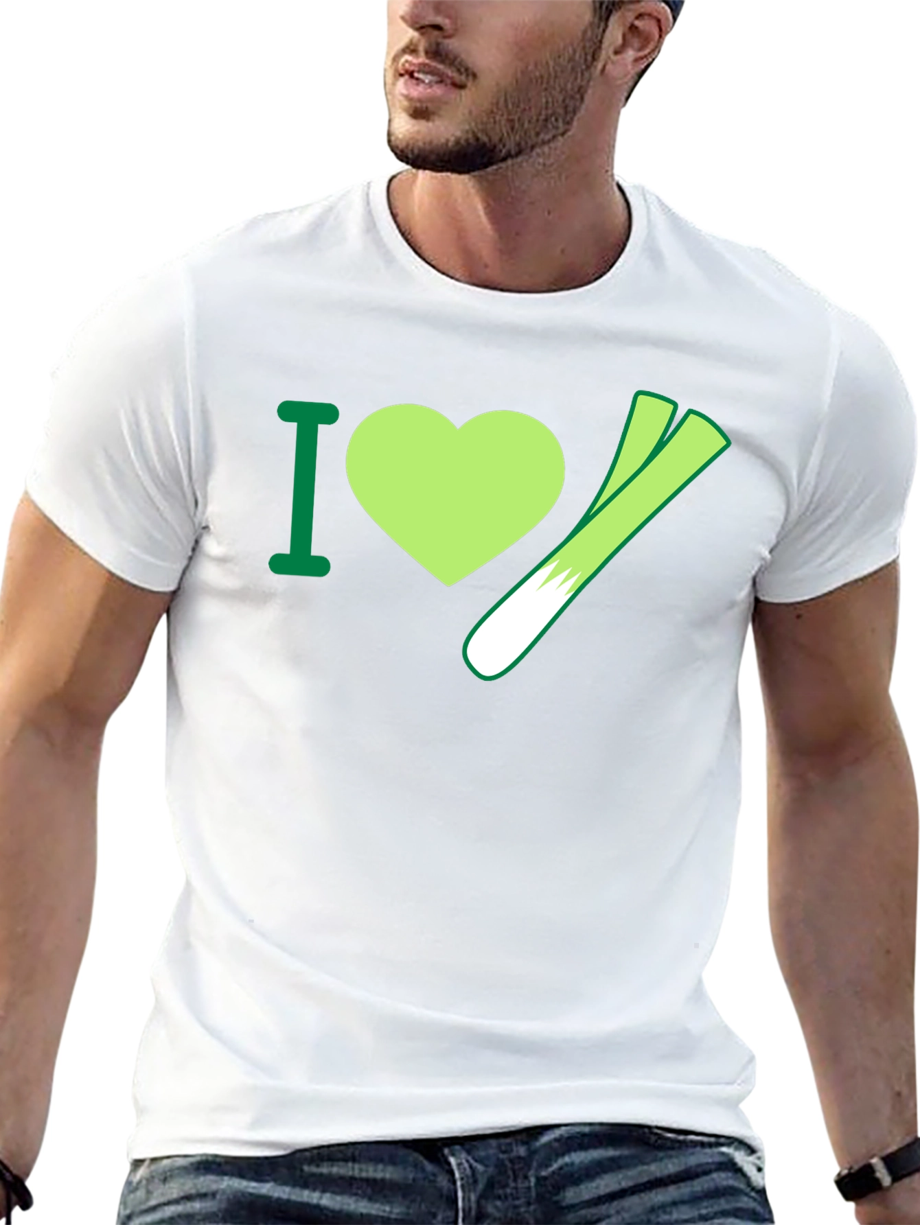 I Heart Leeks T-Shirt - Vegetable Lover Tee