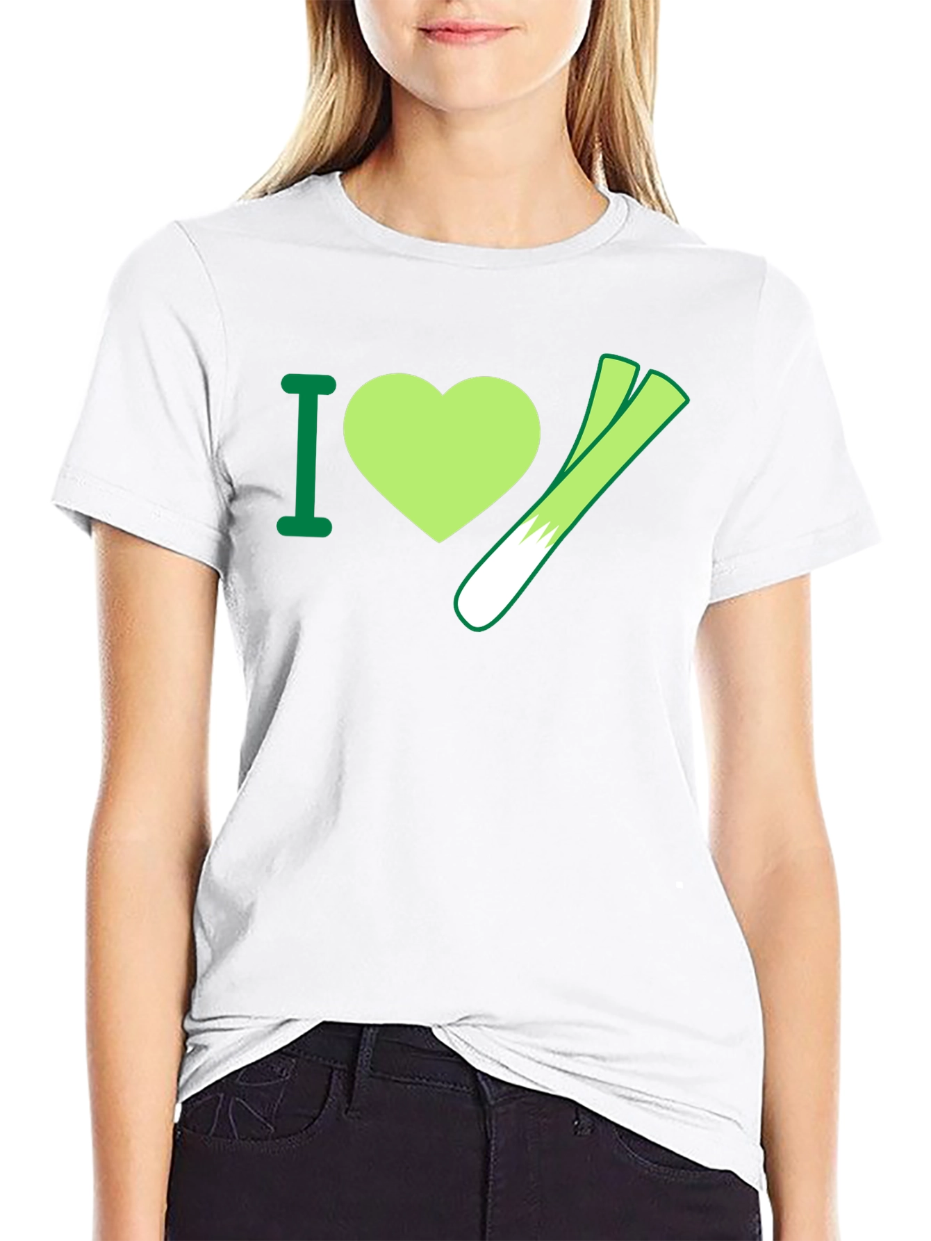 I Heart Leeks T-Shirt - Vegetable Lover Tee