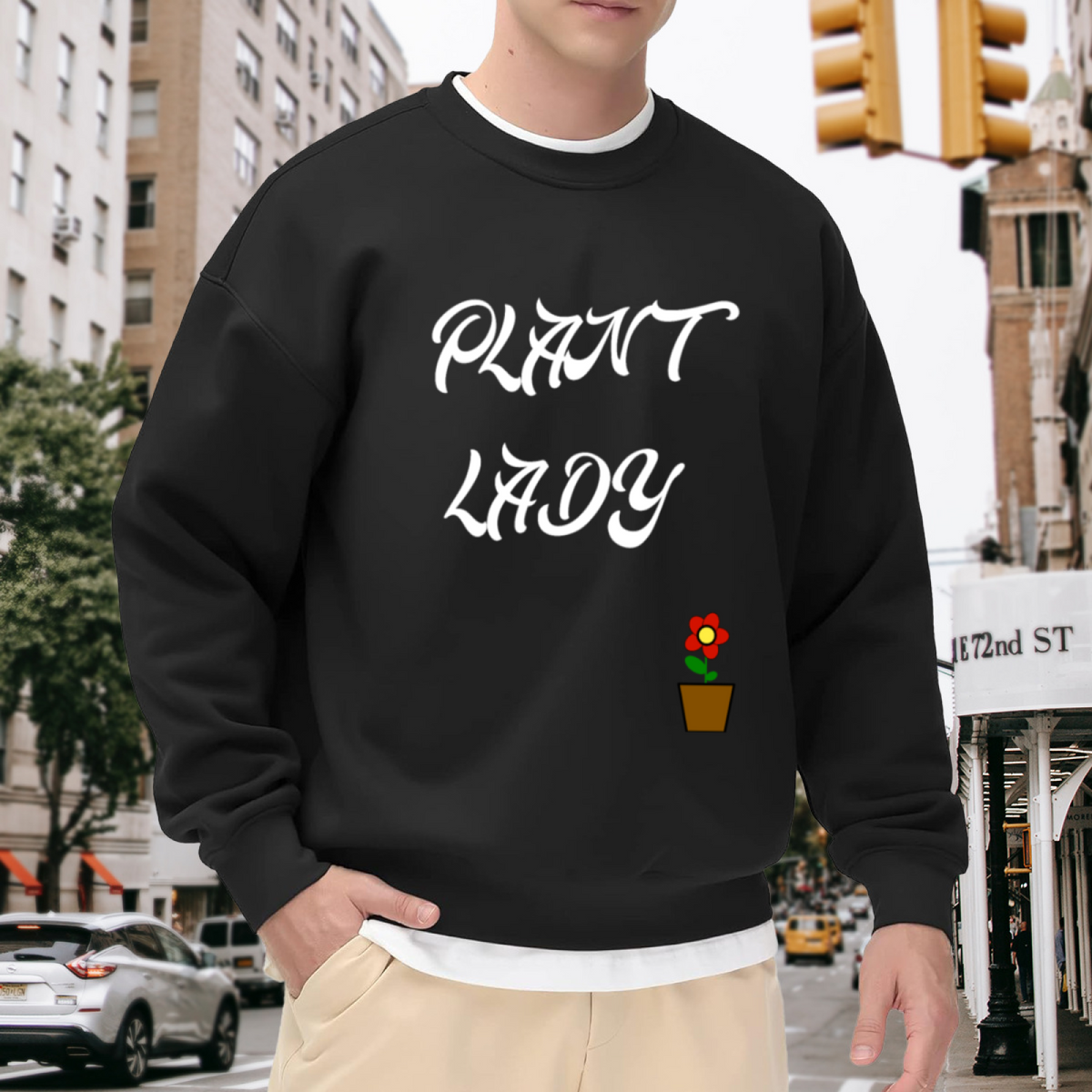 PLANT LADY - Retro Floral Graphic ԲÁìÎÀÒÂ | Unisex Pullover Sweatshirt