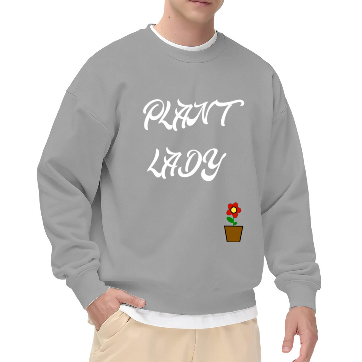 PLANT LADY - Retro Floral Graphic ԲÁìÎÀÒÂ | Unisex Pullover Sweatshirt