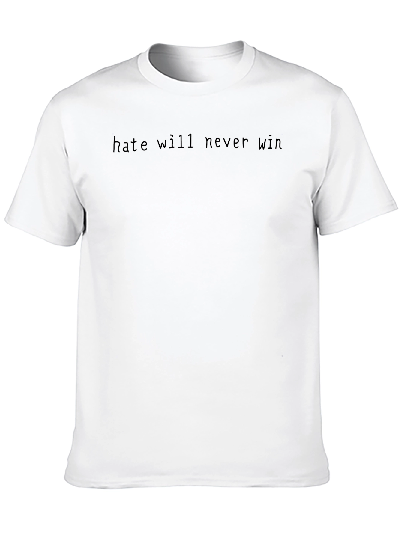 Hate Will Never Win Black Graphic Tee
