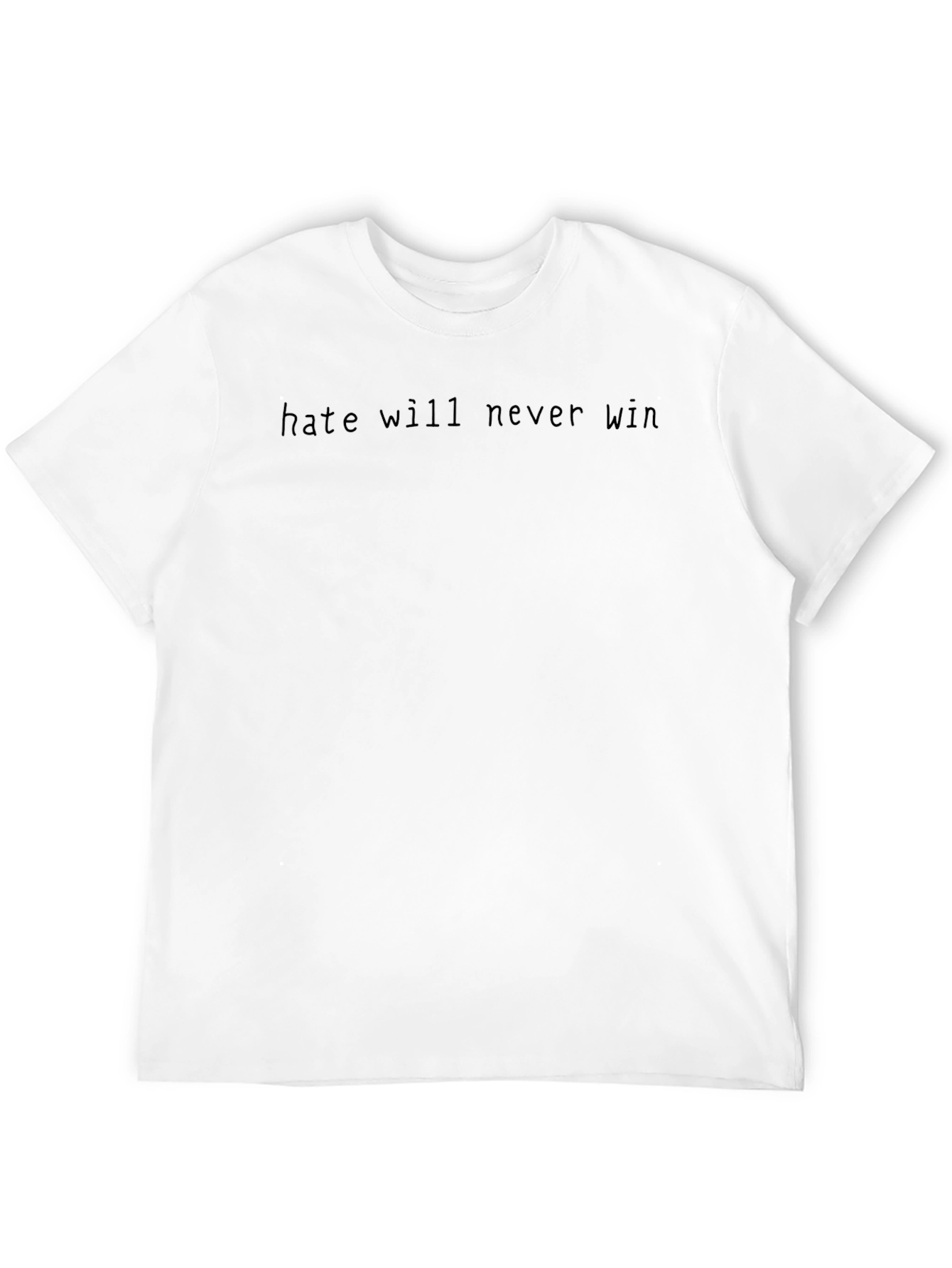 Hate Will Never Win Black Graphic Tee
