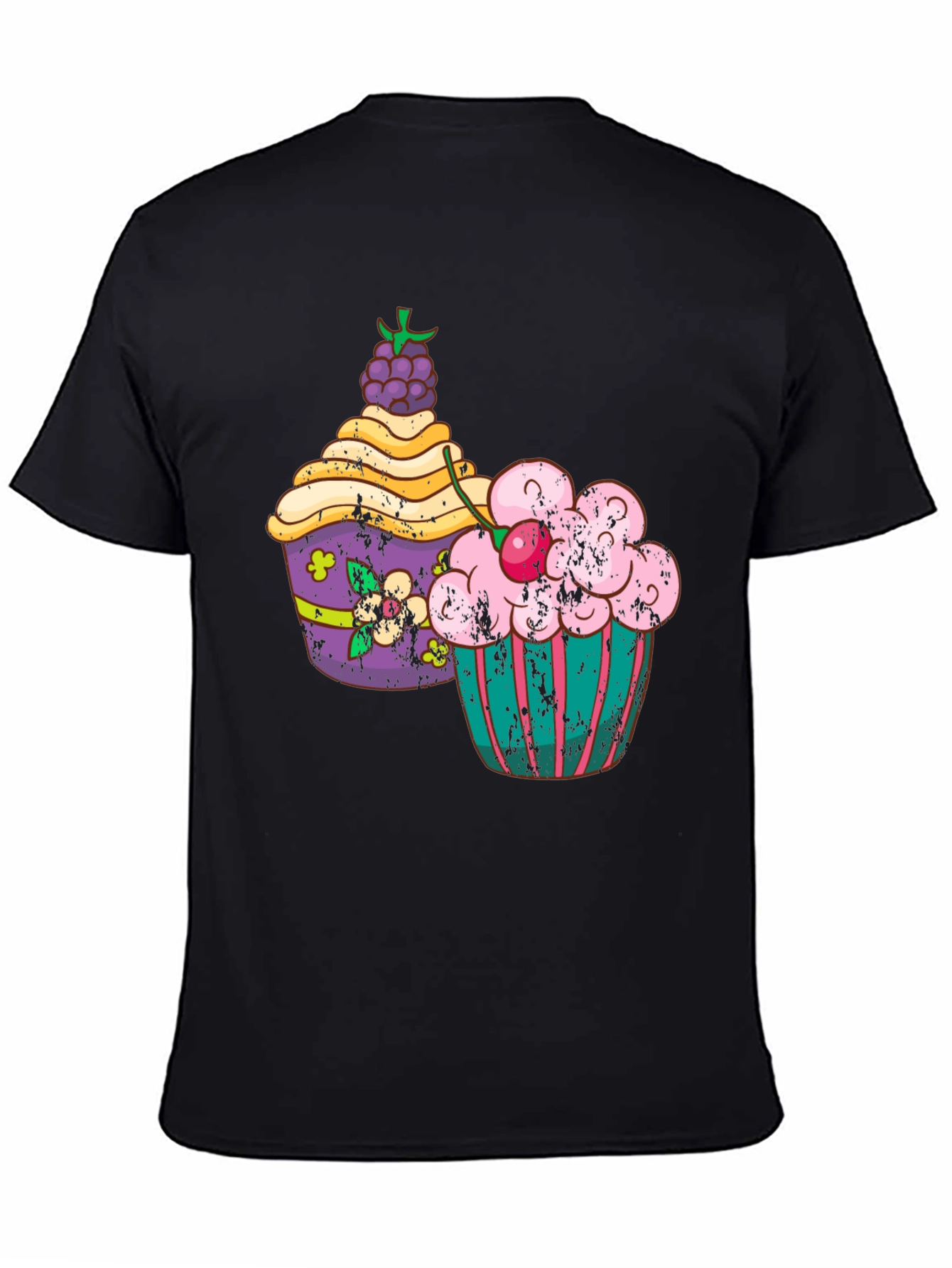 Cupcake Graphic Tee - Retro Style