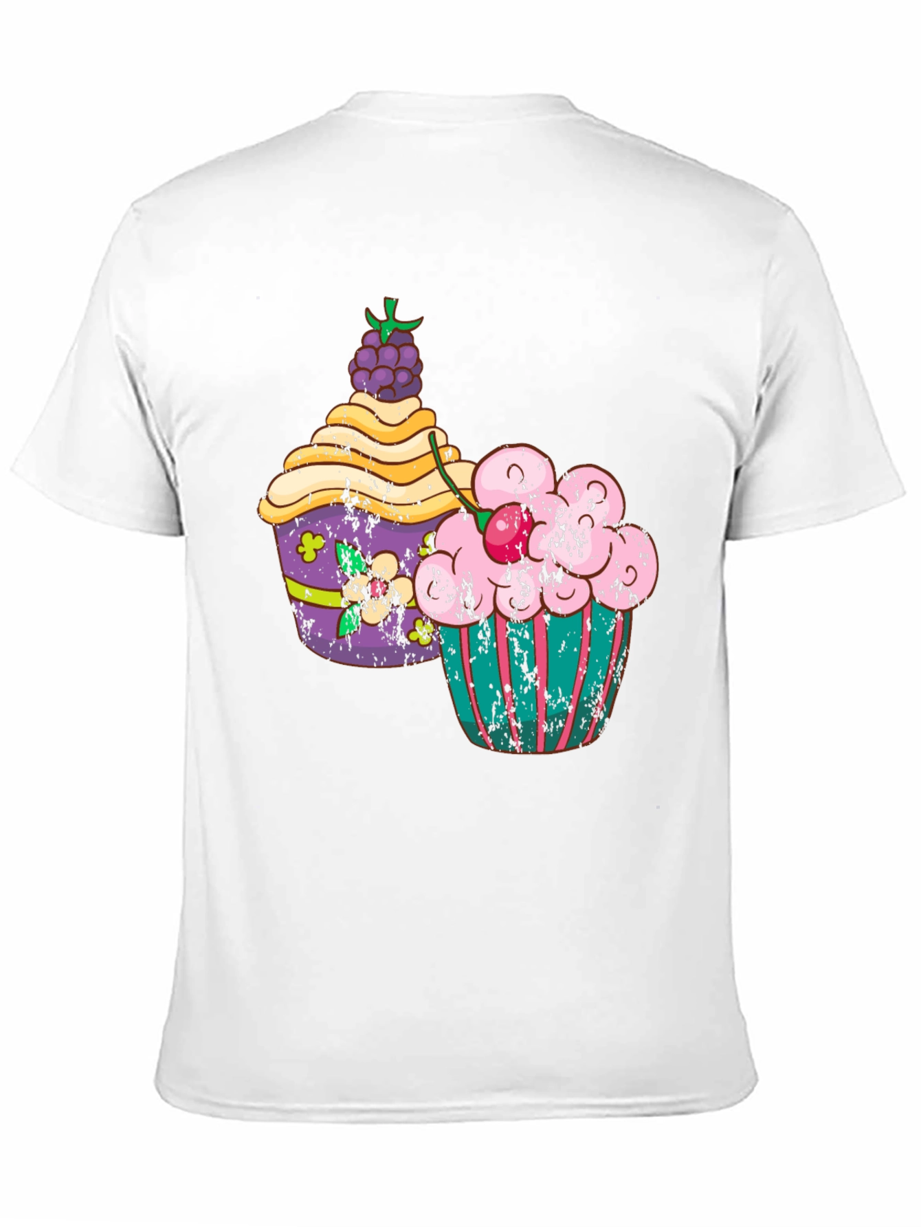 Cupcake Graphic Tee - Retro Style