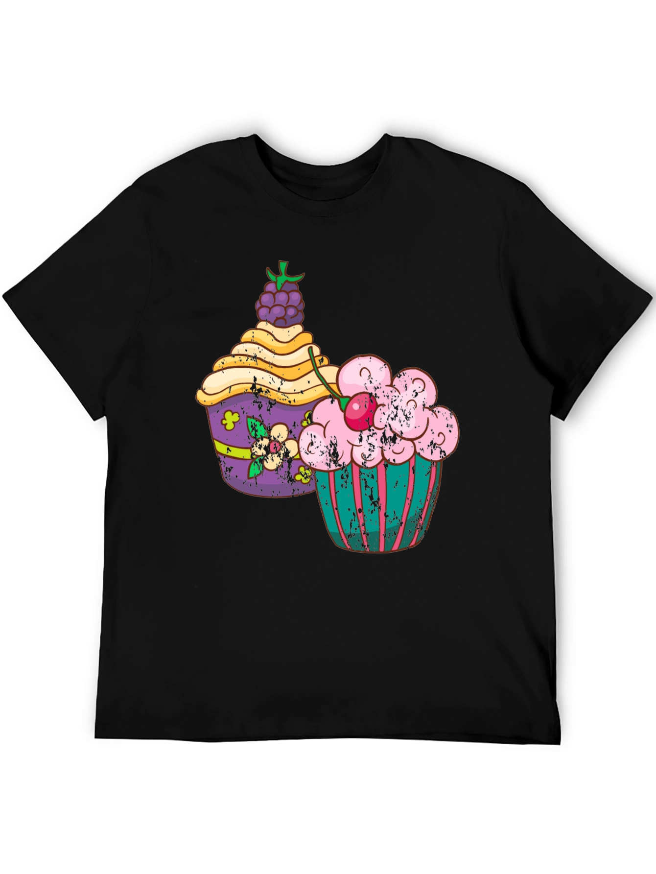 Cupcake Graphic Tee - Retro Style
