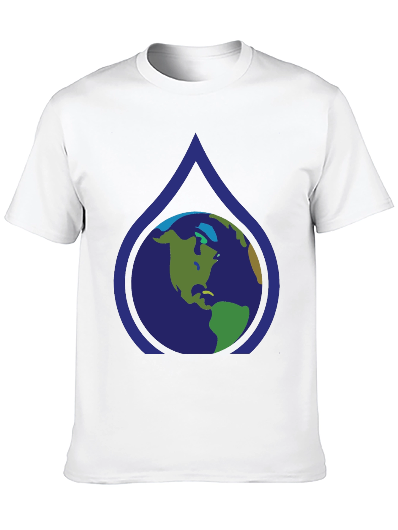 Earth Drop Graphic Black T-Shirt