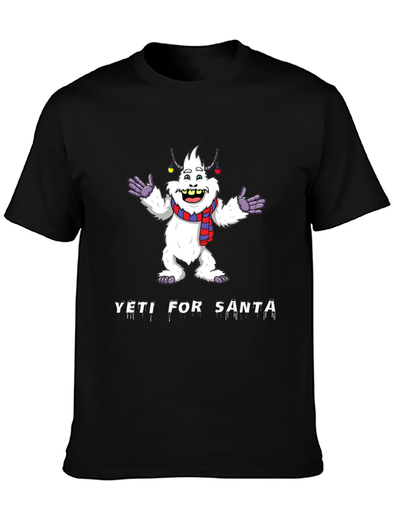 Yeti for Santa Graphic Tee - Black