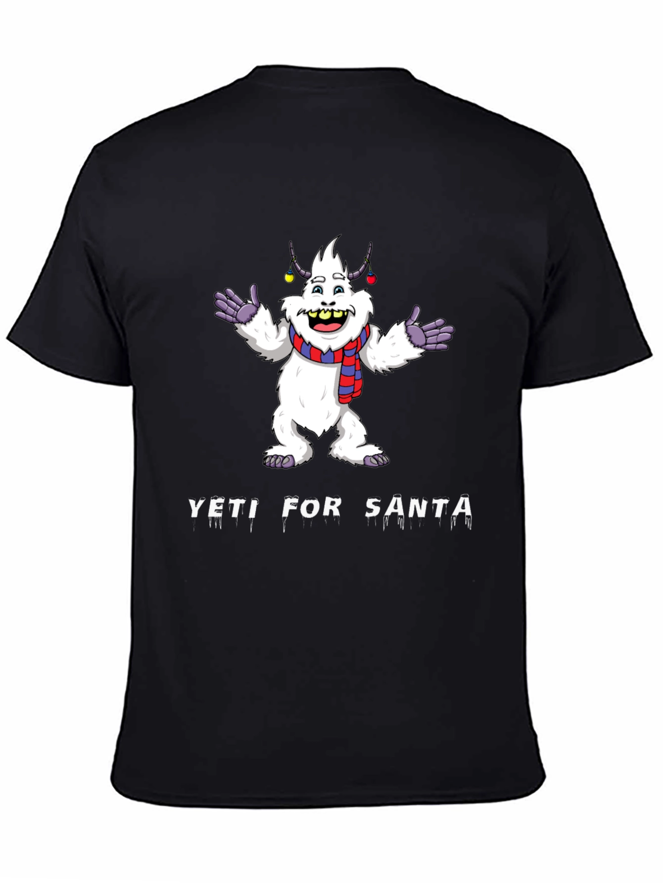 Yeti for Santa Graphic Tee - Black