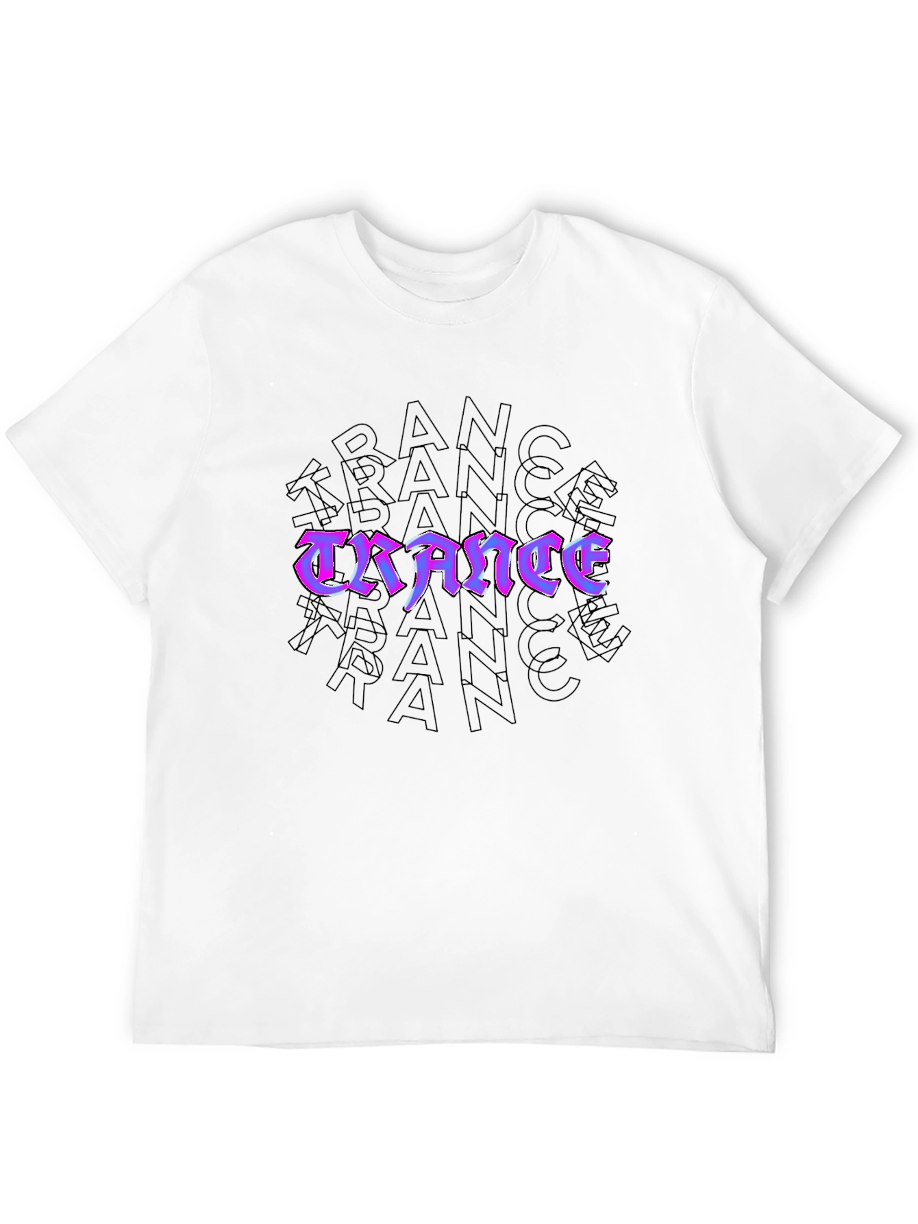 Trance Music Fan Graphic T-Shirt - Black