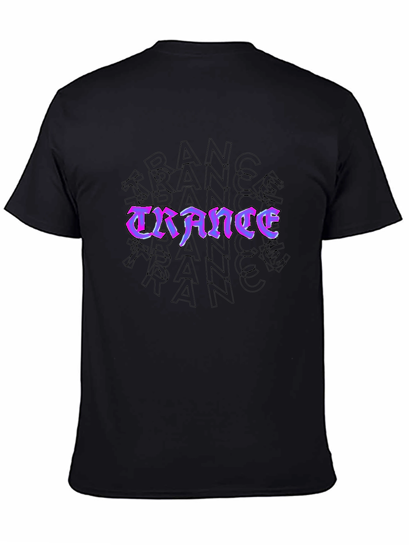 Trance Music Fan Graphic T-Shirt - Black