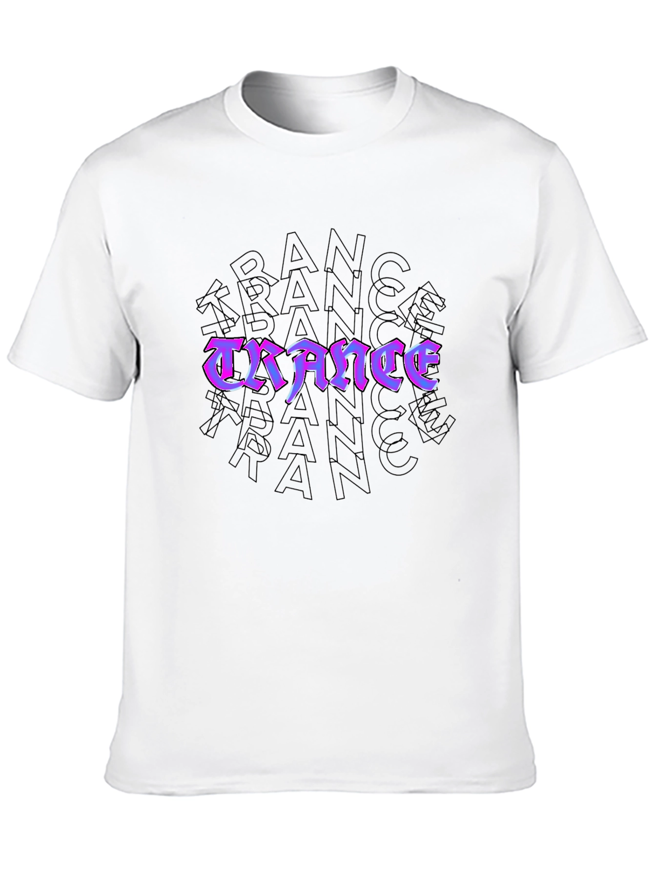 Trance Music Fan Graphic T-Shirt - Black
