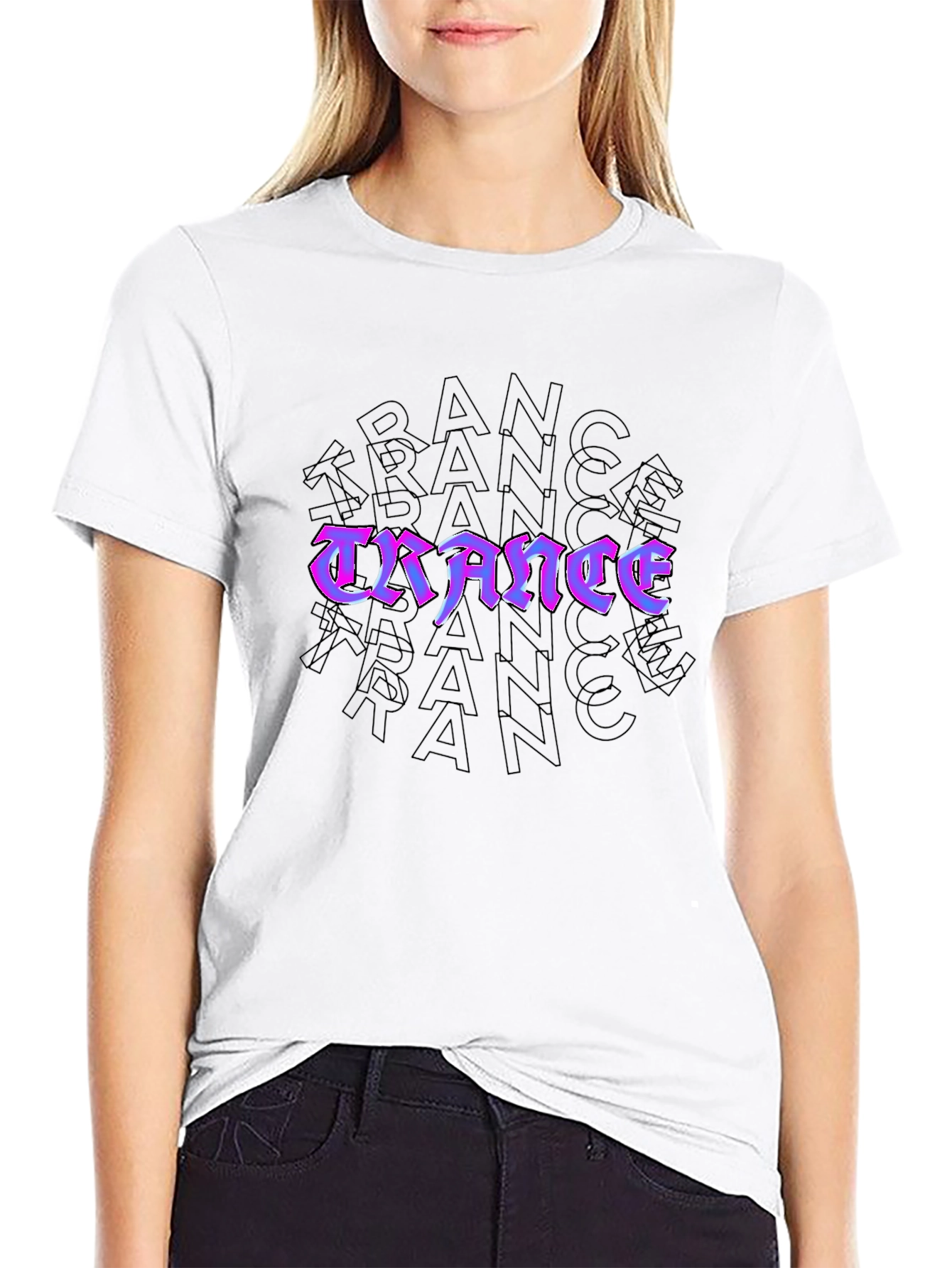 Trance Music Fan Graphic T-Shirt - Black