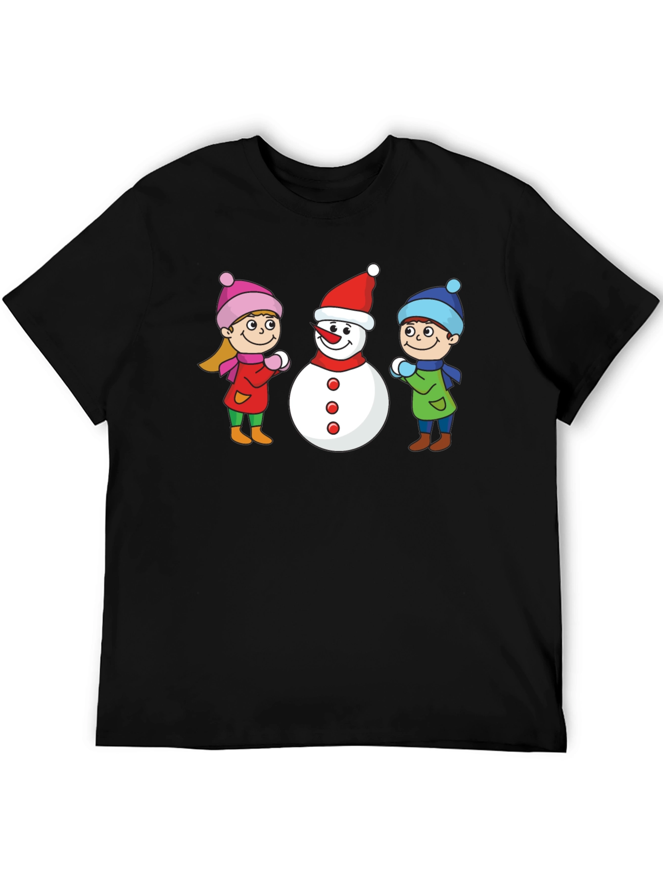 Winter Fun T-Shirt: Snowman & Kids Graphic Tee