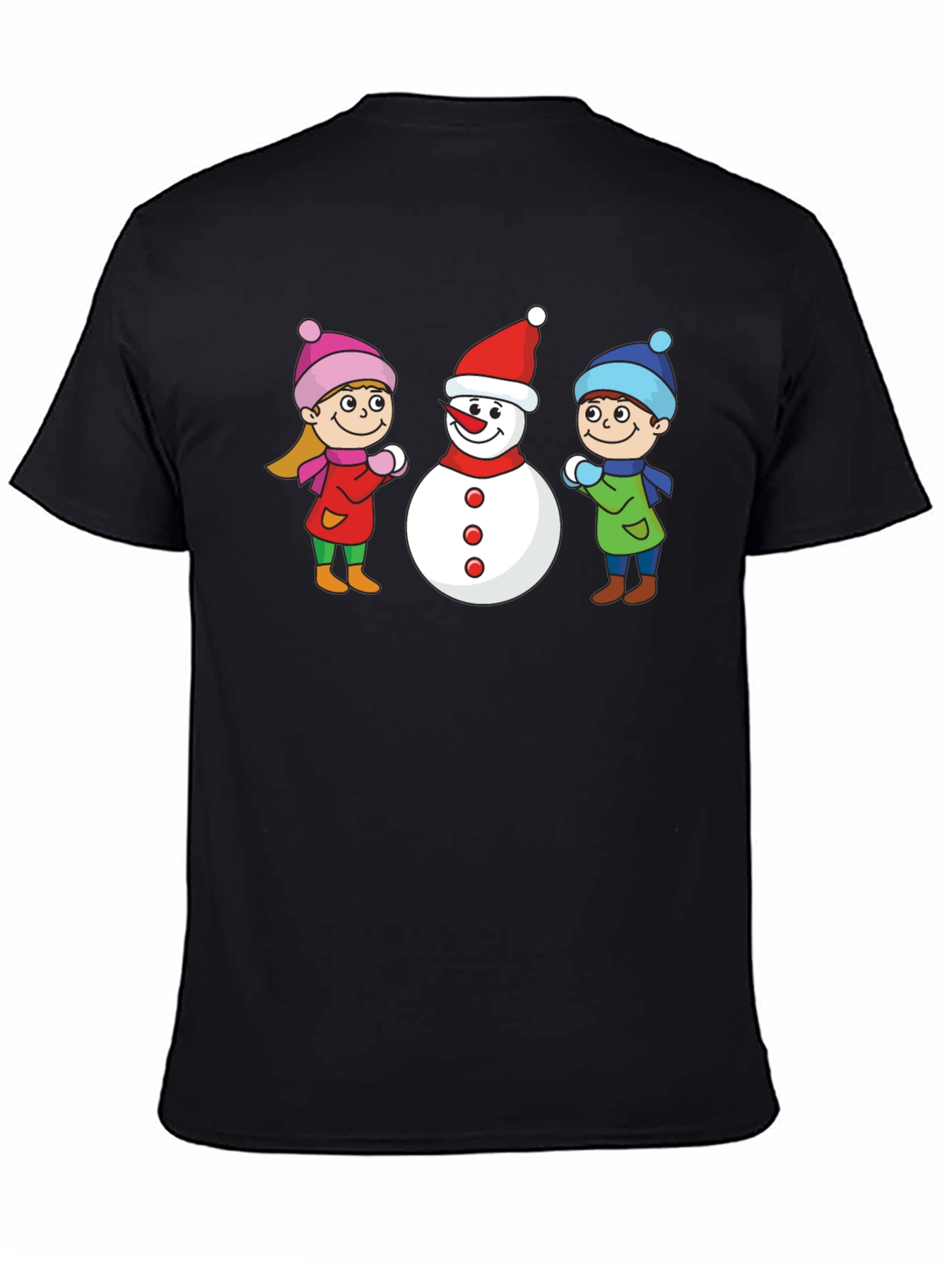 Winter Fun T-Shirt: Snowman & Kids Graphic Tee