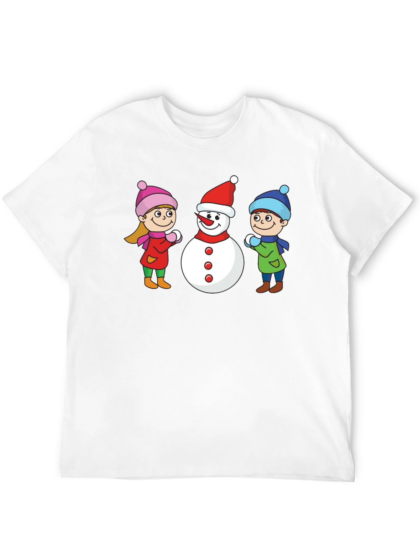 Winter Fun T-Shirt: Snowman & Kids Graphic Tee