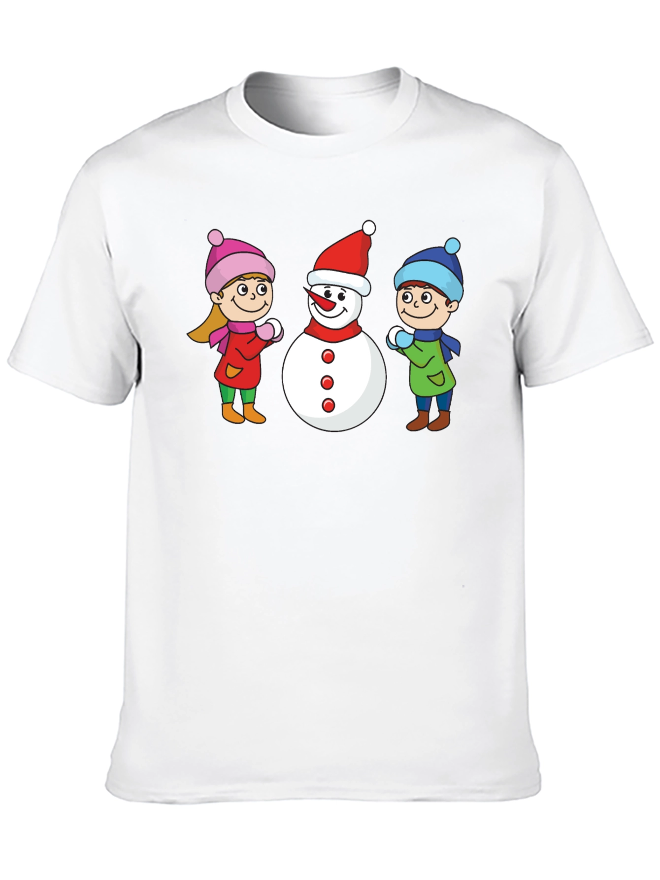 Winter Fun T-Shirt: Snowman & Kids Graphic Tee