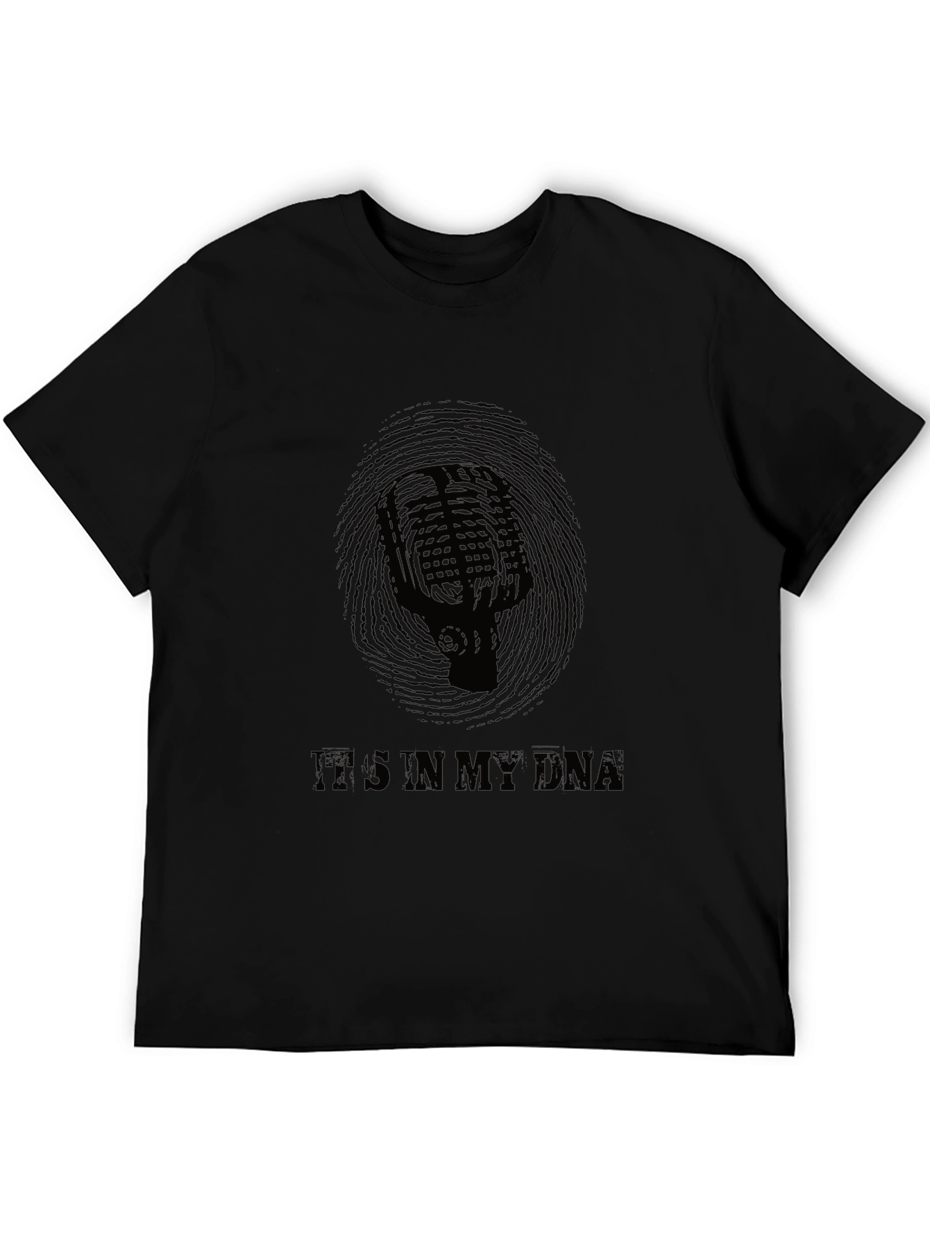Its In My DNA Microphone Graphic T-Shirt
