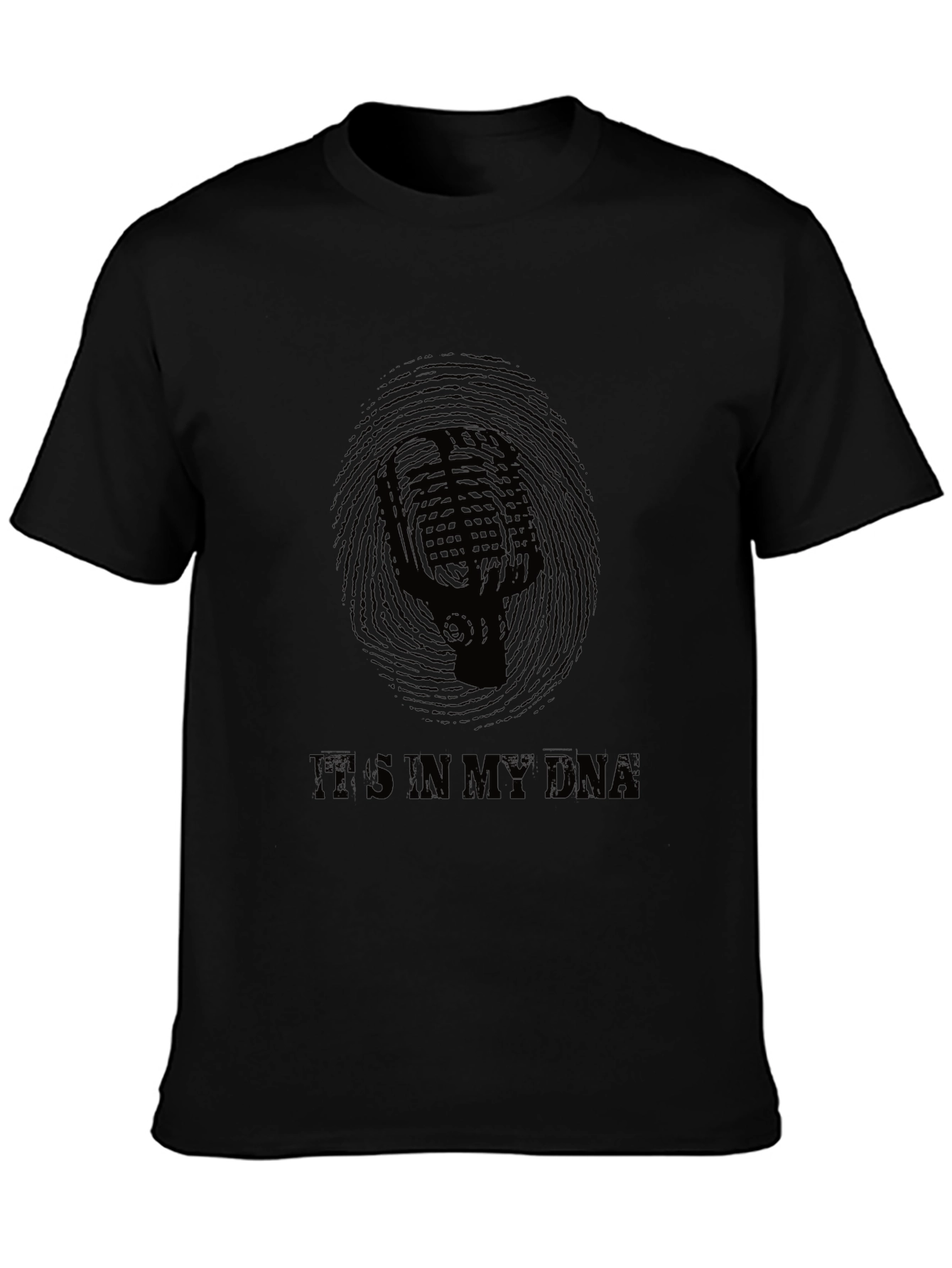 Its In My DNA Microphone Graphic T-Shirt