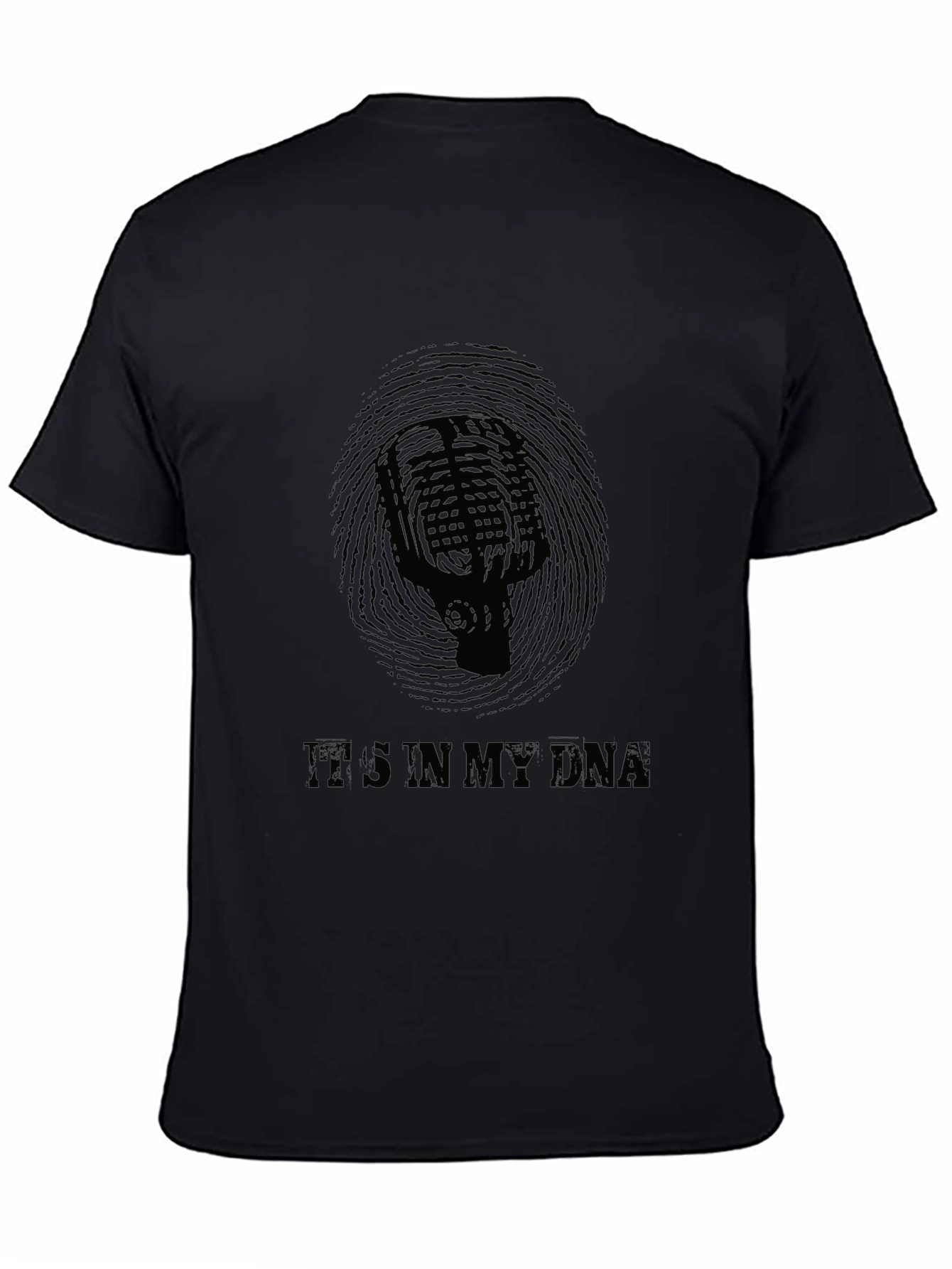Its In My DNA Microphone Graphic T-Shirt