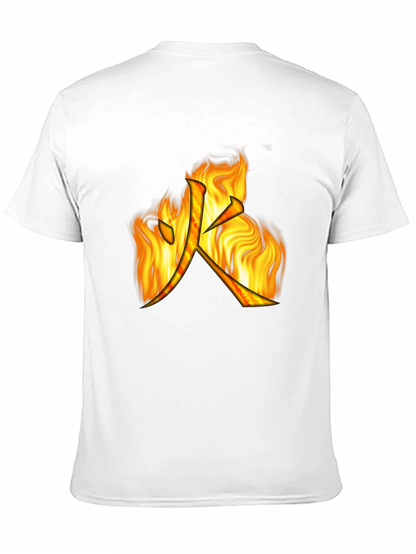 Fire Kanji Graphic Black T-Shirt