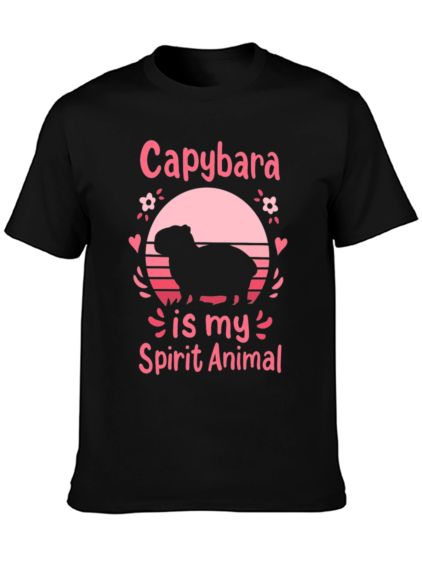 Capybara Spirit Animal Graphic T-Shirt
