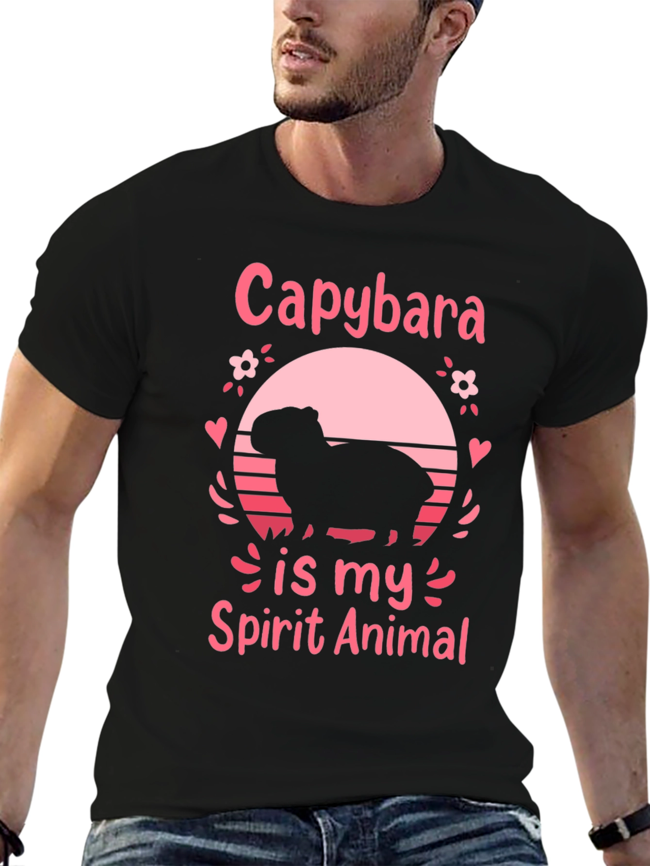 Capybara Spirit Animal Graphic T-Shirt