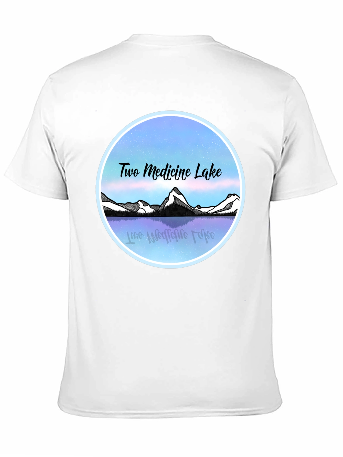 Two Medicine Lake T-Shirt Black Graphic Tee