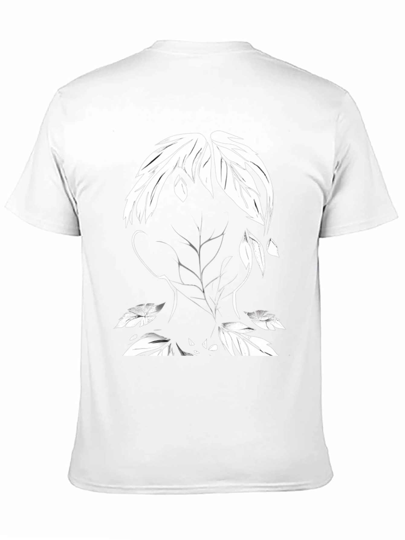 Nature Silhouette Graphic Tee - Black