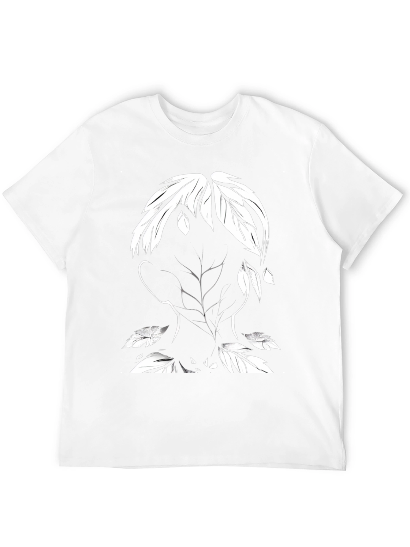 Nature Silhouette Graphic Tee - Black
