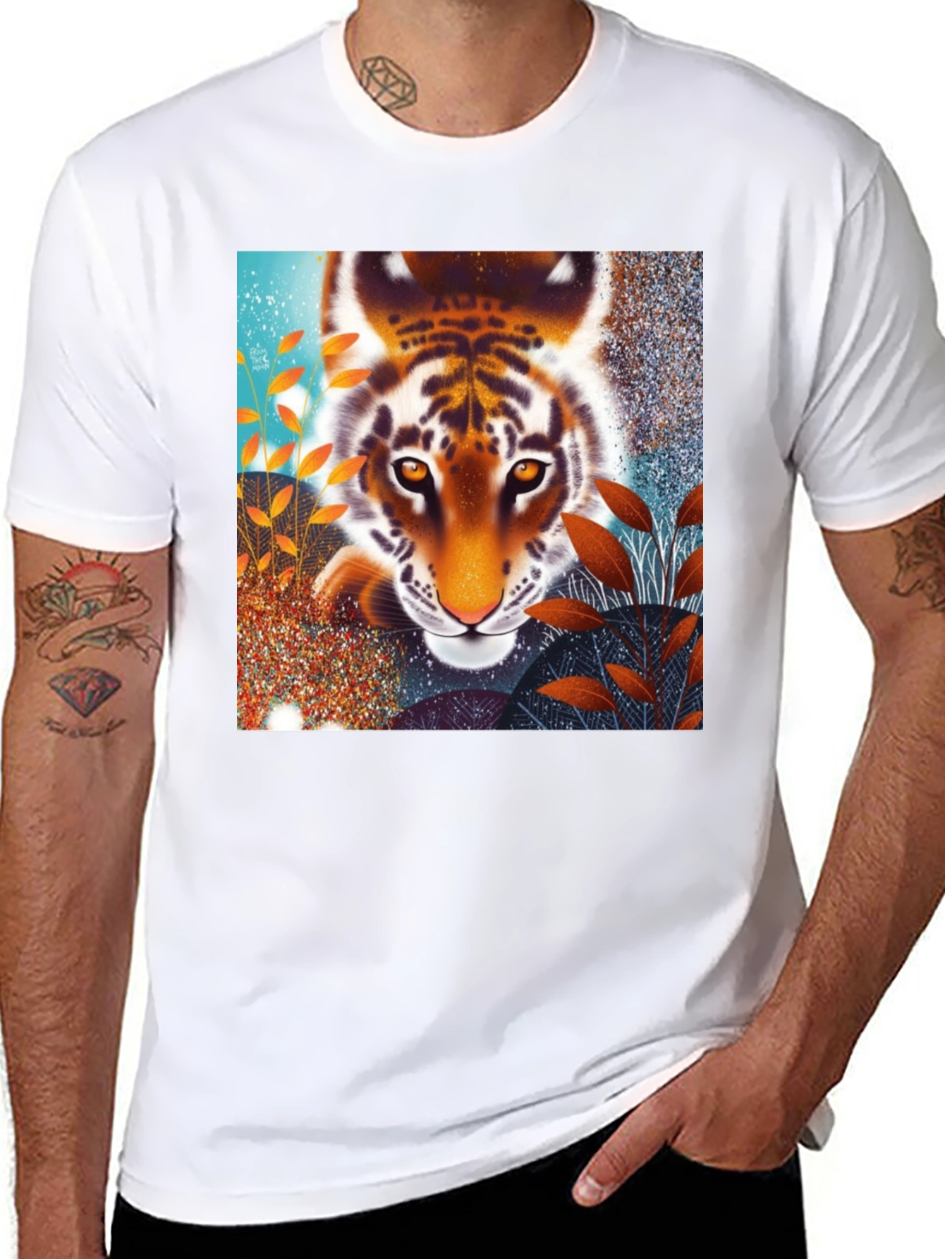 Tiger Graphic Black T-Shirt