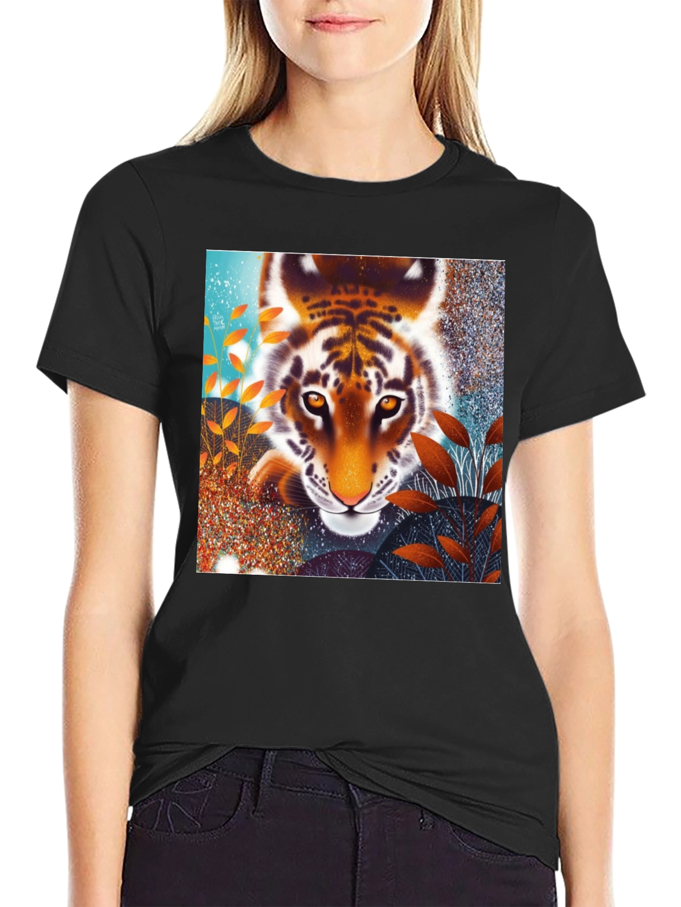 Tiger Graphic Black T-Shirt