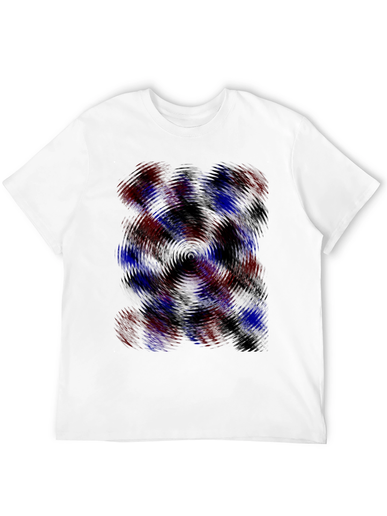 Swirl Pattern Black T-Shirt