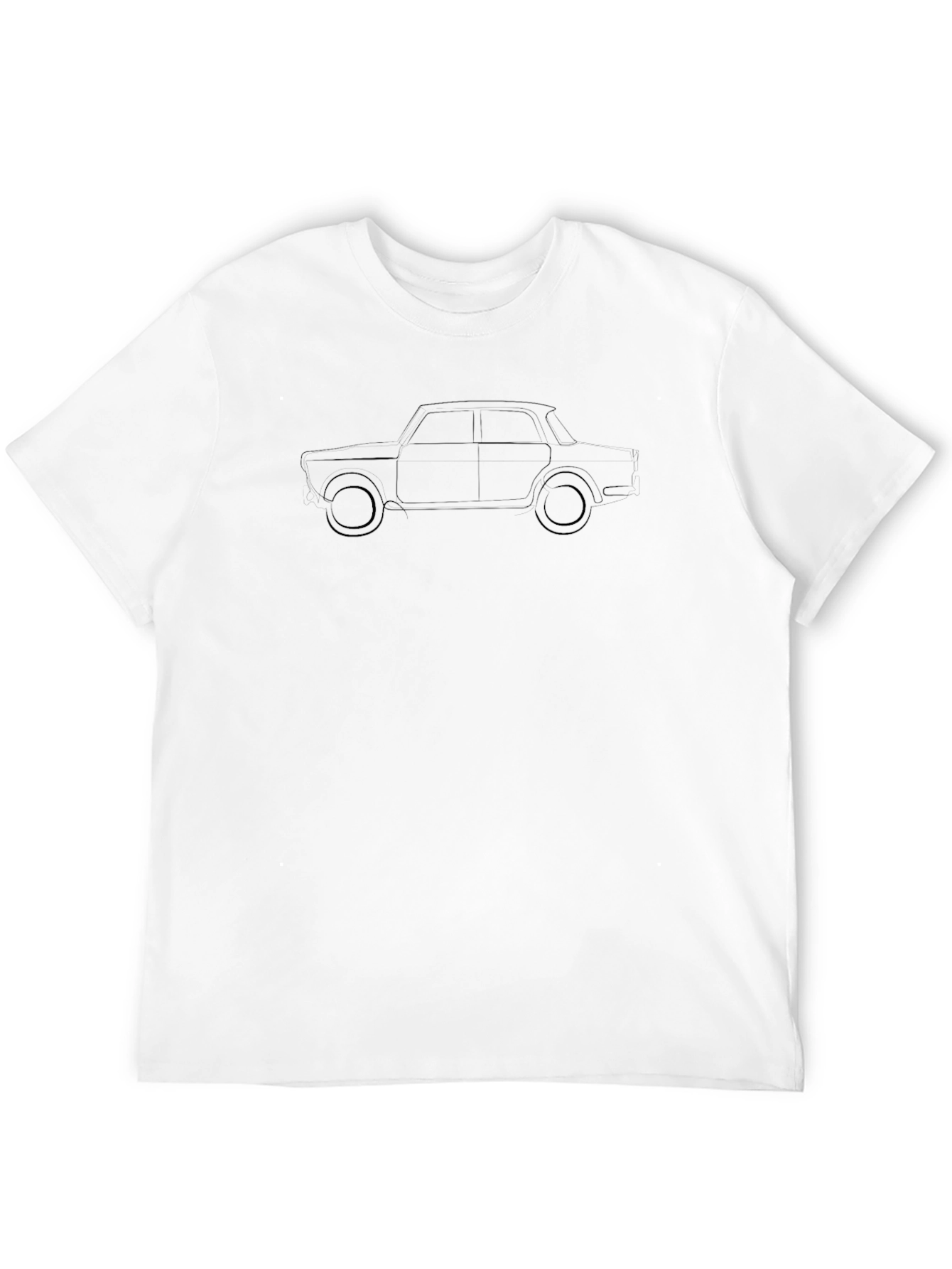 Classic Car Outline T-Shirt - Black