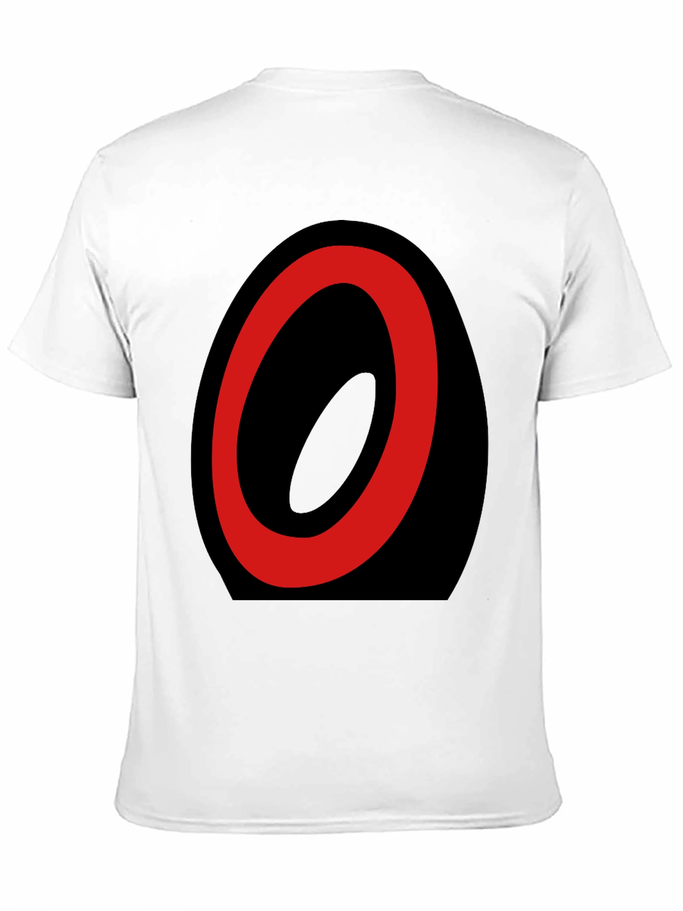 Abstract Oval Graphic T-Shirt - Black