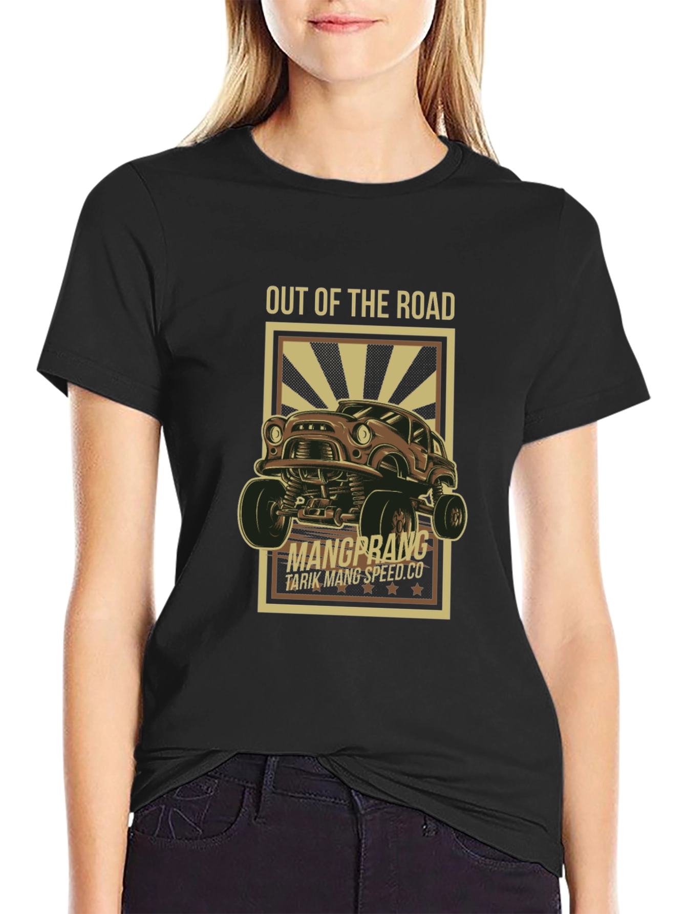 Out of the Road Monster Truck Graphic Tee