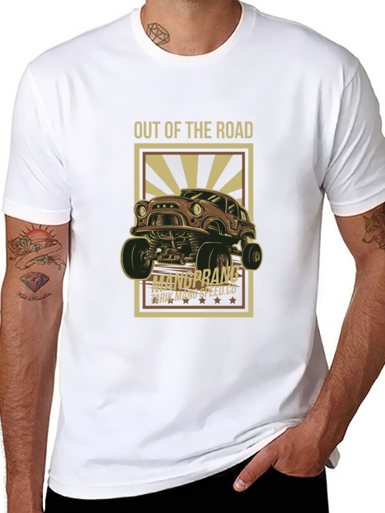 Out of the Road Monster Truck Graphic Tee