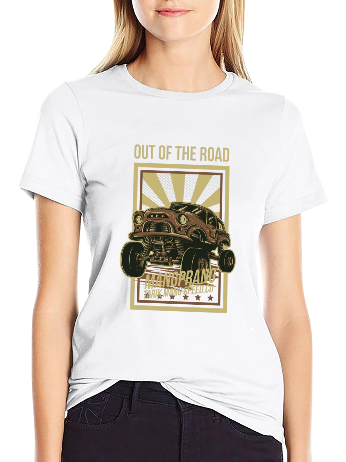 Out of the Road Monster Truck Graphic Tee