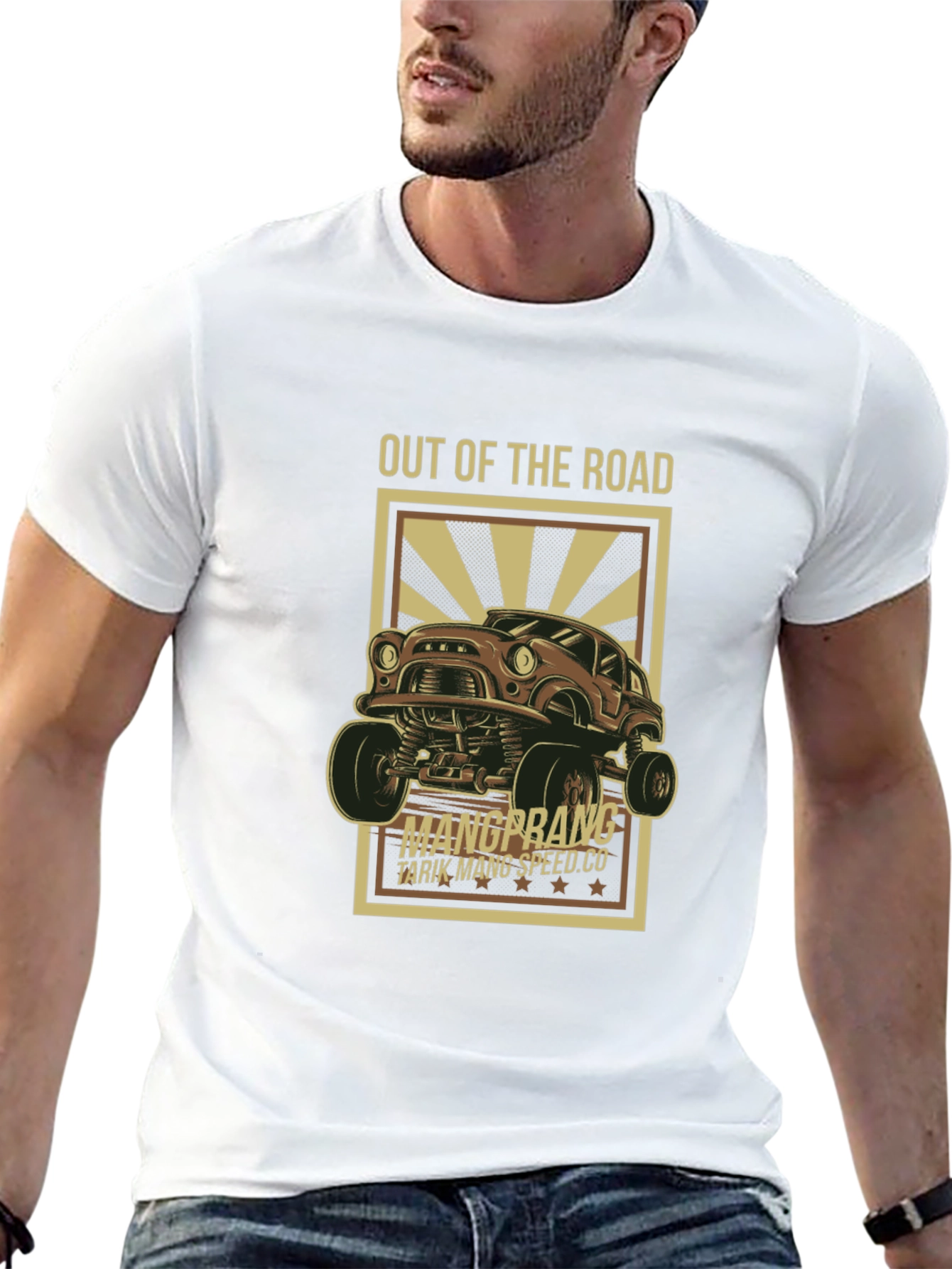Out of the Road Monster Truck Graphic Tee