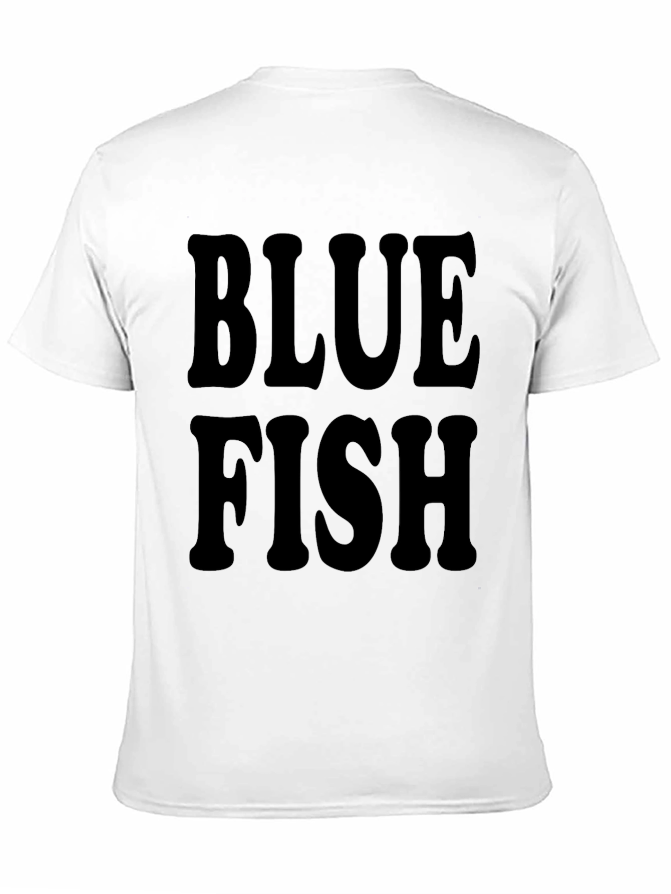 Blue Fish Graphic Black T-Shirt for Men