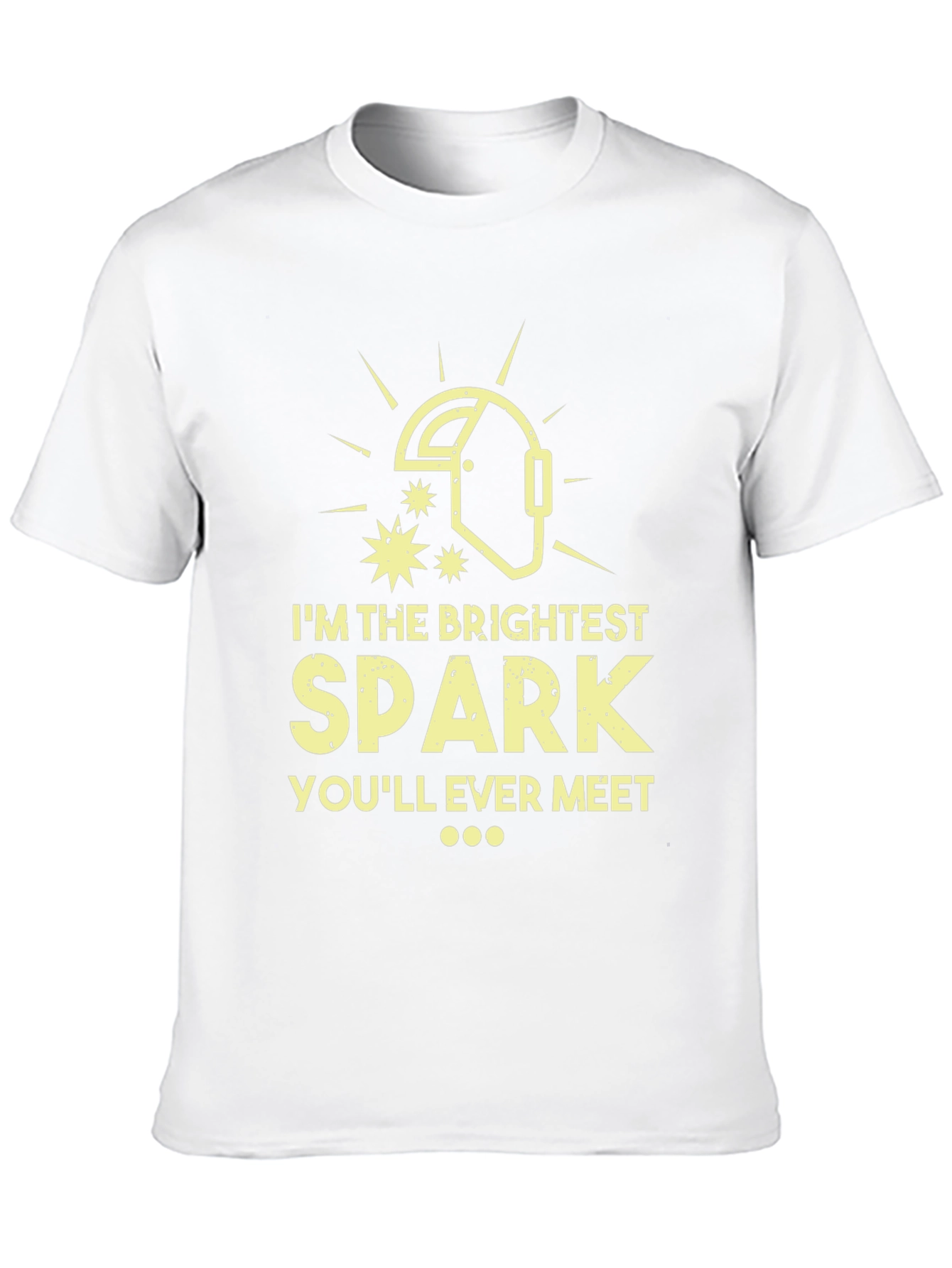 Brightest Spark Welder Humor T-Shirt