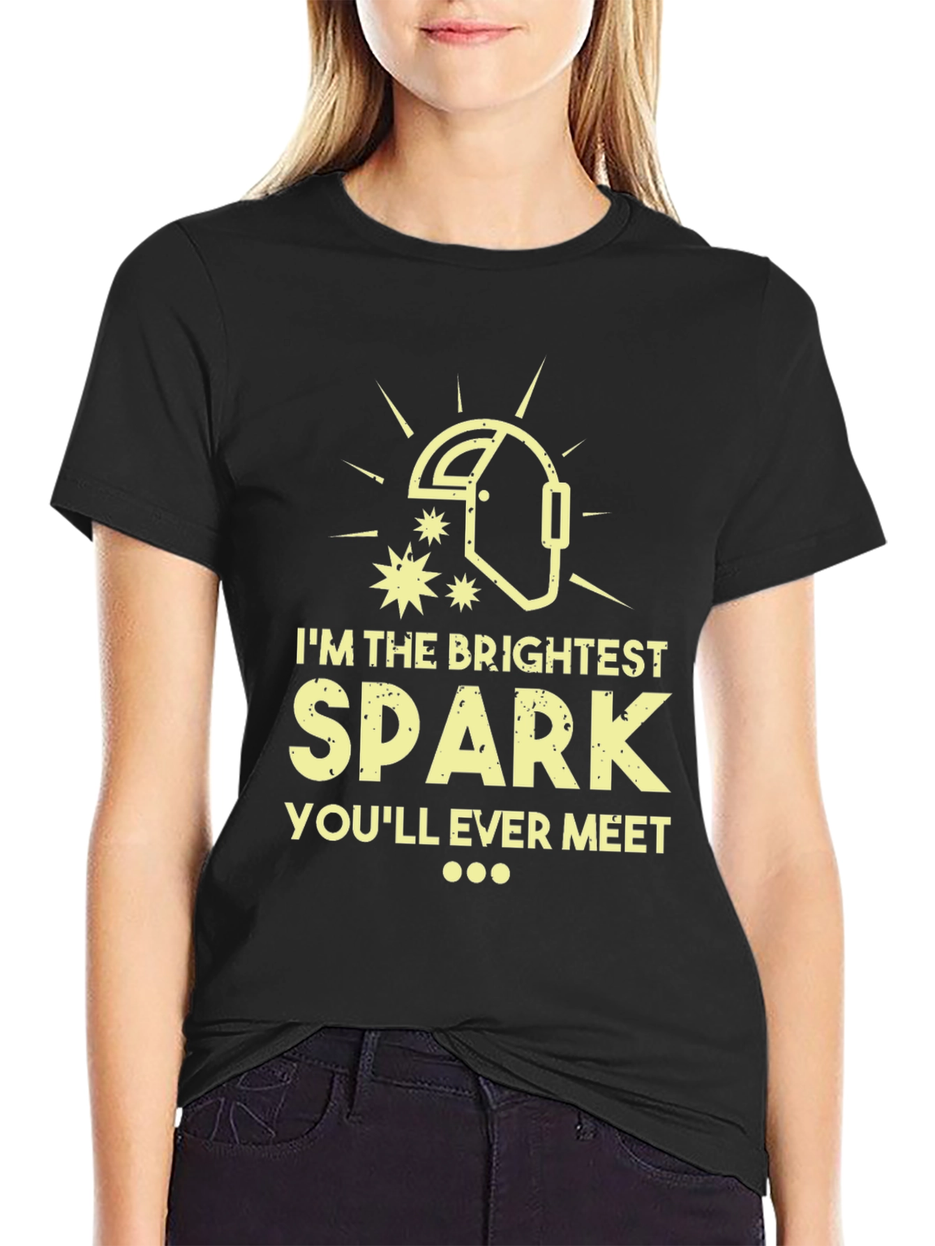 Brightest Spark Welder Humor T-Shirt