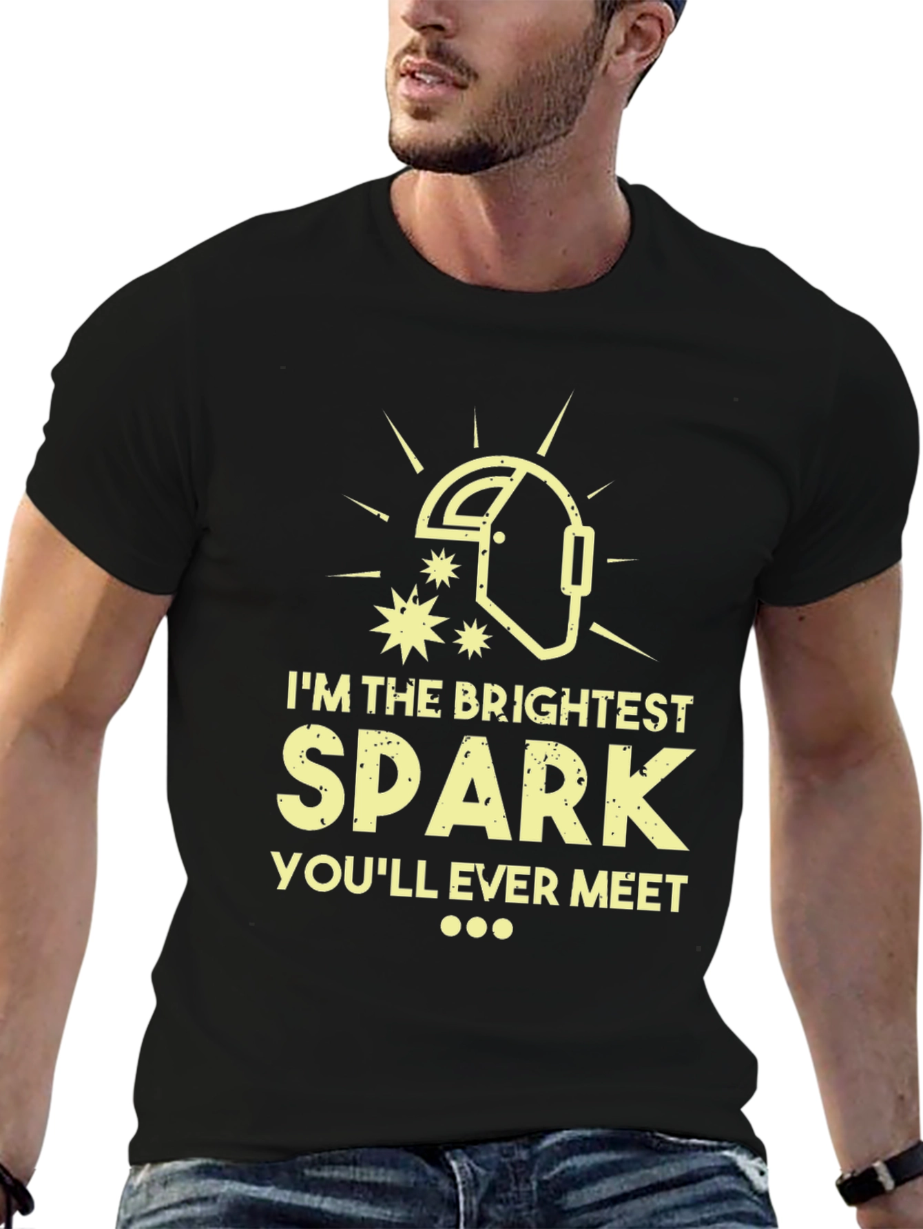 Brightest Spark Welder Humor T-Shirt