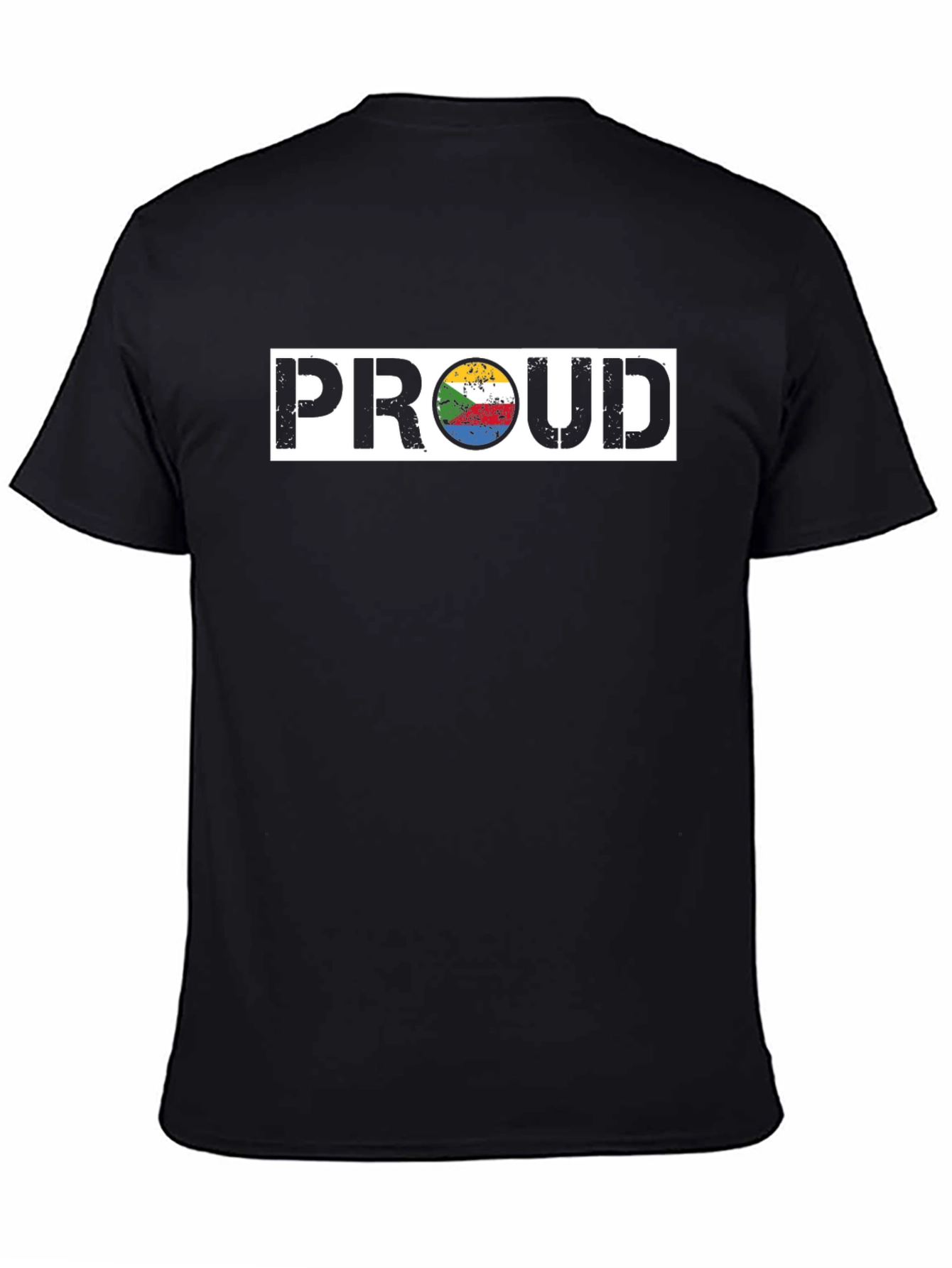 Proud Comoros Flag T-Shirt Black